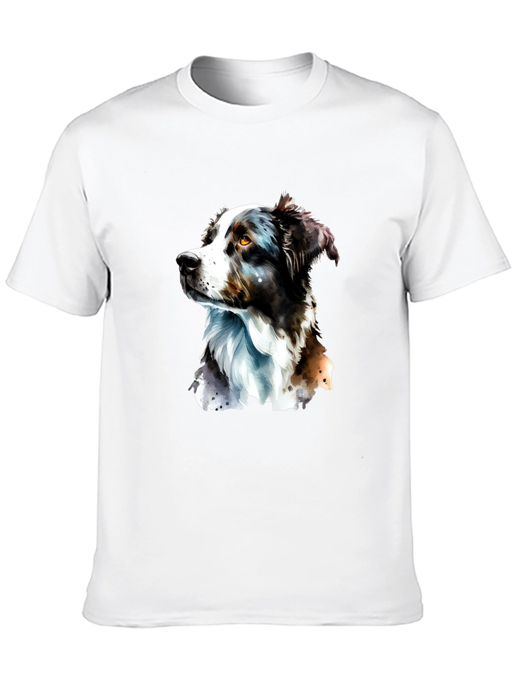 Dog Portrait Graphic T-Shirt - Black