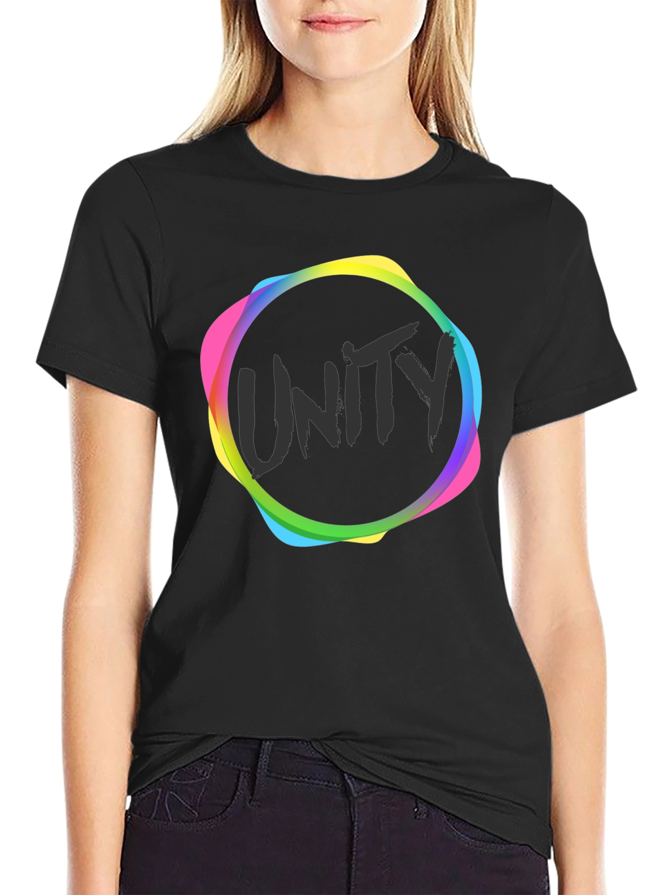 Unity Graphic Black T-Shirt