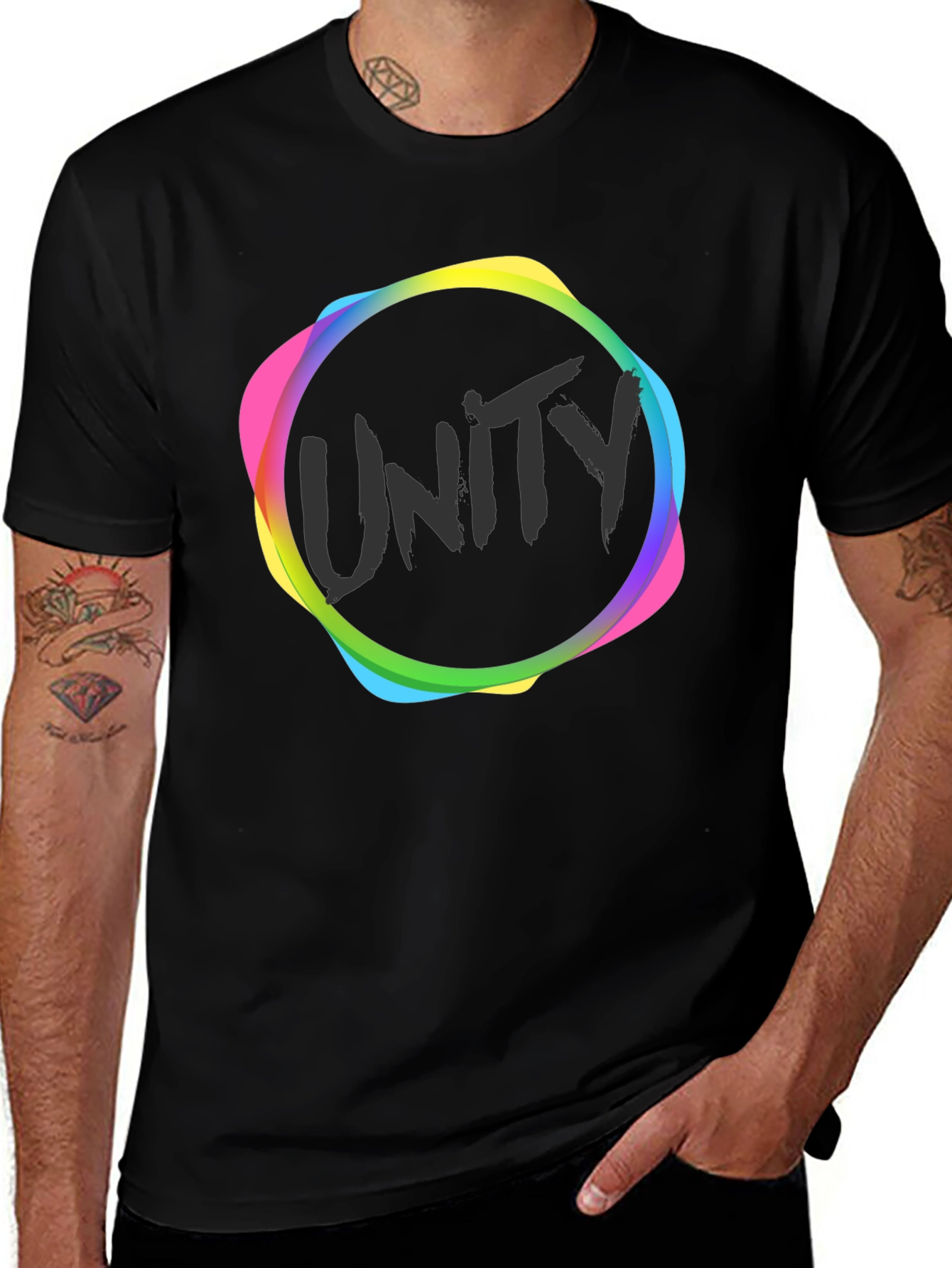 Unity Graphic Black T-Shirt