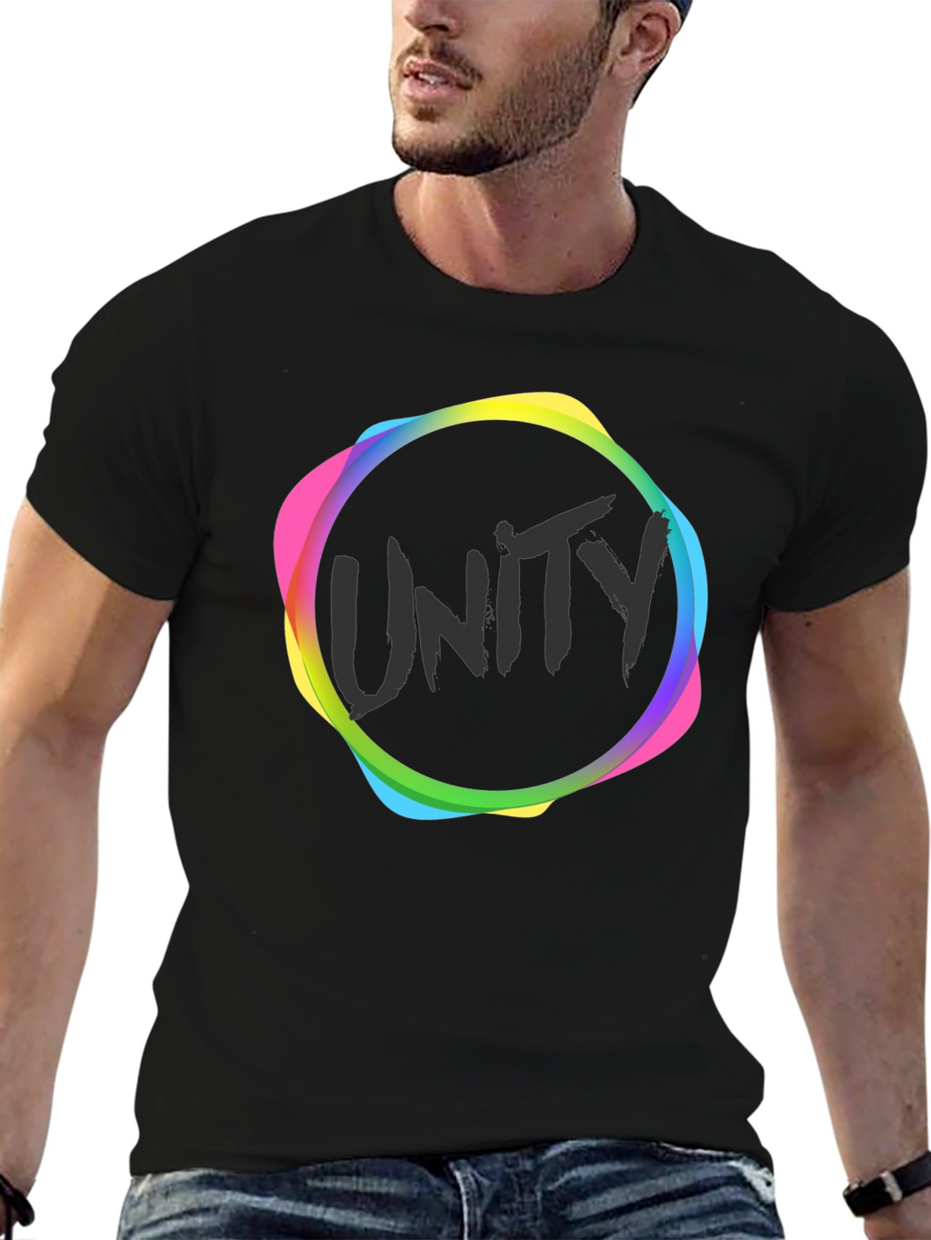 Unity Graphic Black T-Shirt