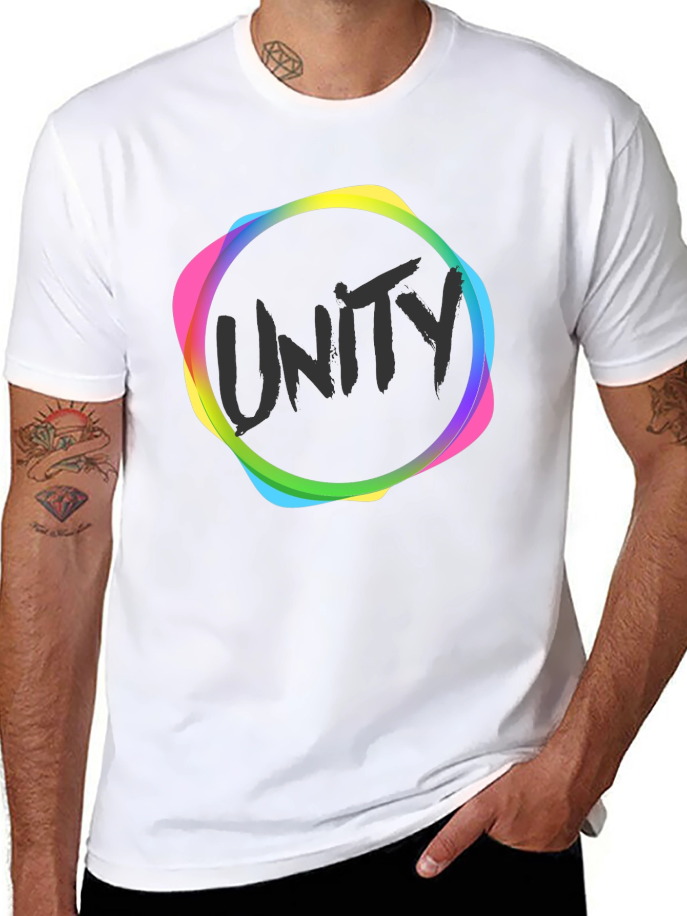 Unity Graphic Black T-Shirt