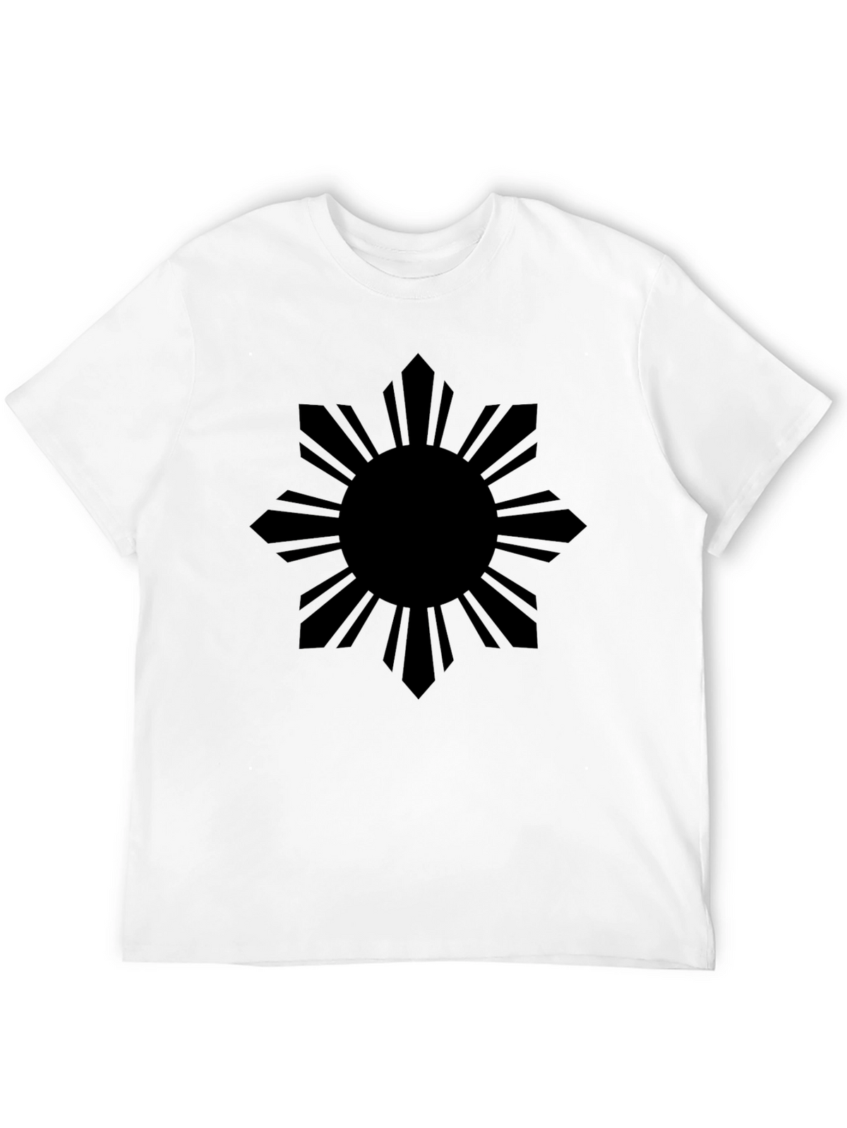 Philippine Sun Graphic Tee - Black Cotton Shirt