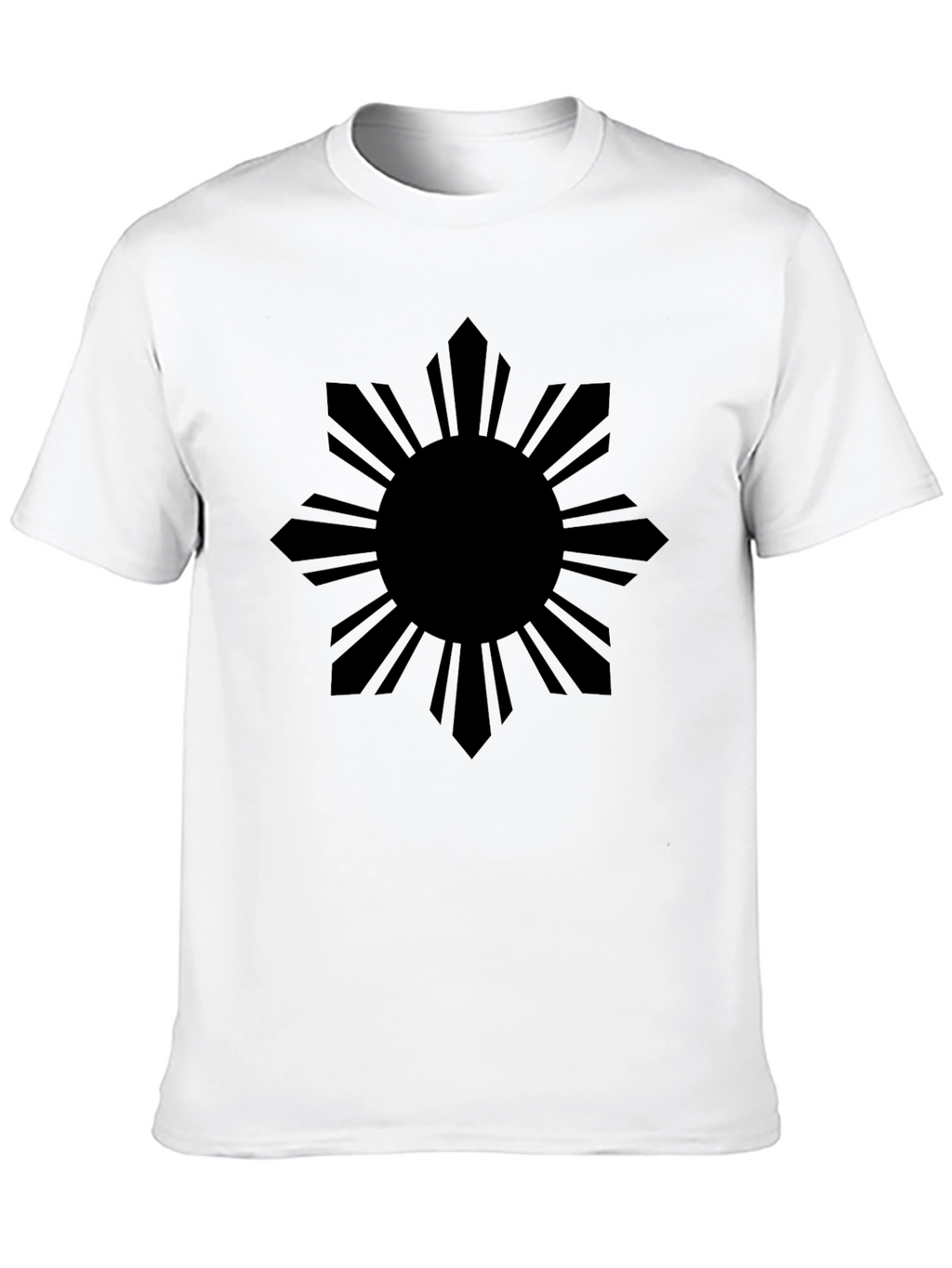 Philippine Sun Graphic Tee - Black Cotton Shirt