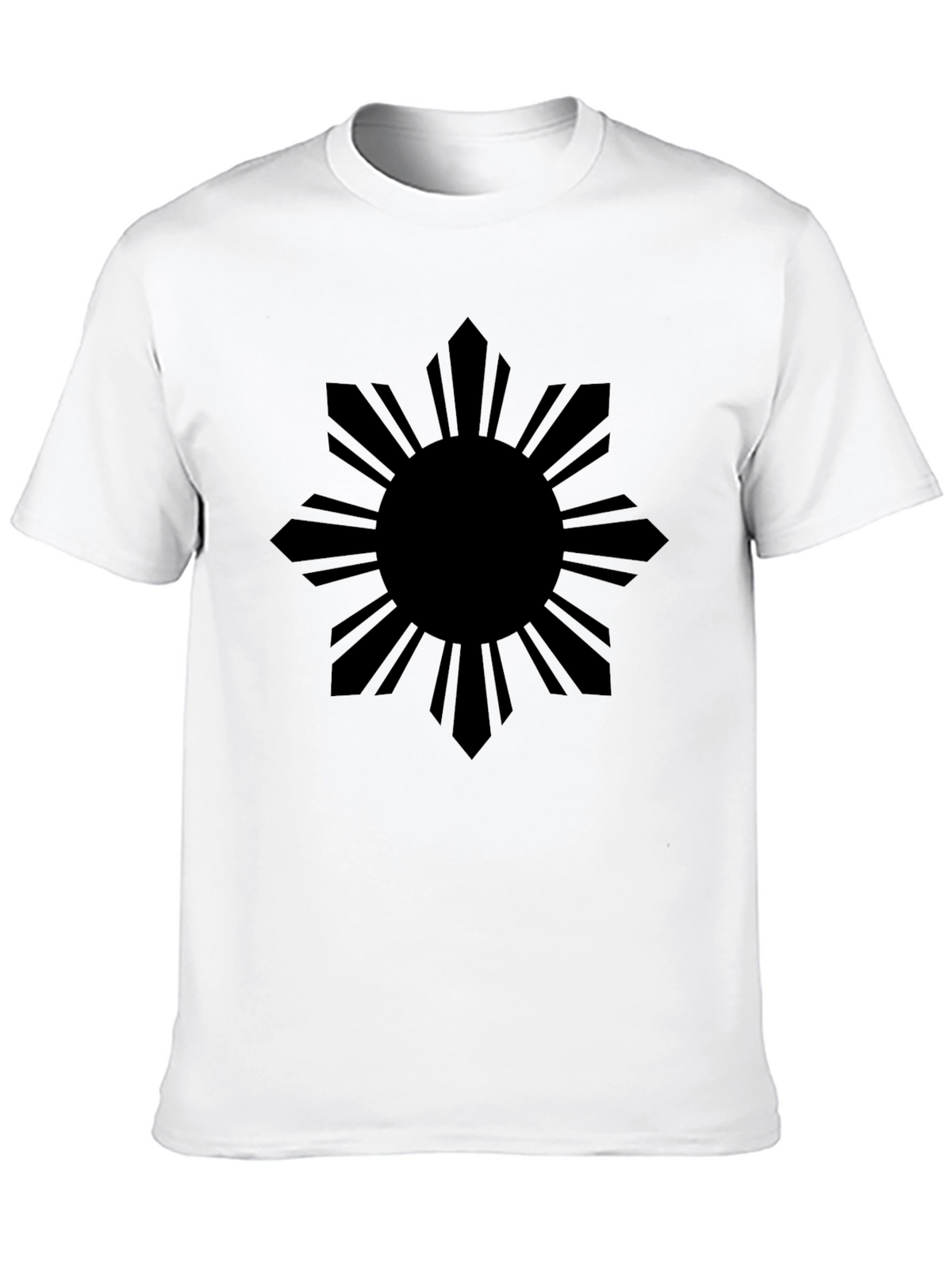 Philippine Sun Graphic Tee - Black Cotton Shirt