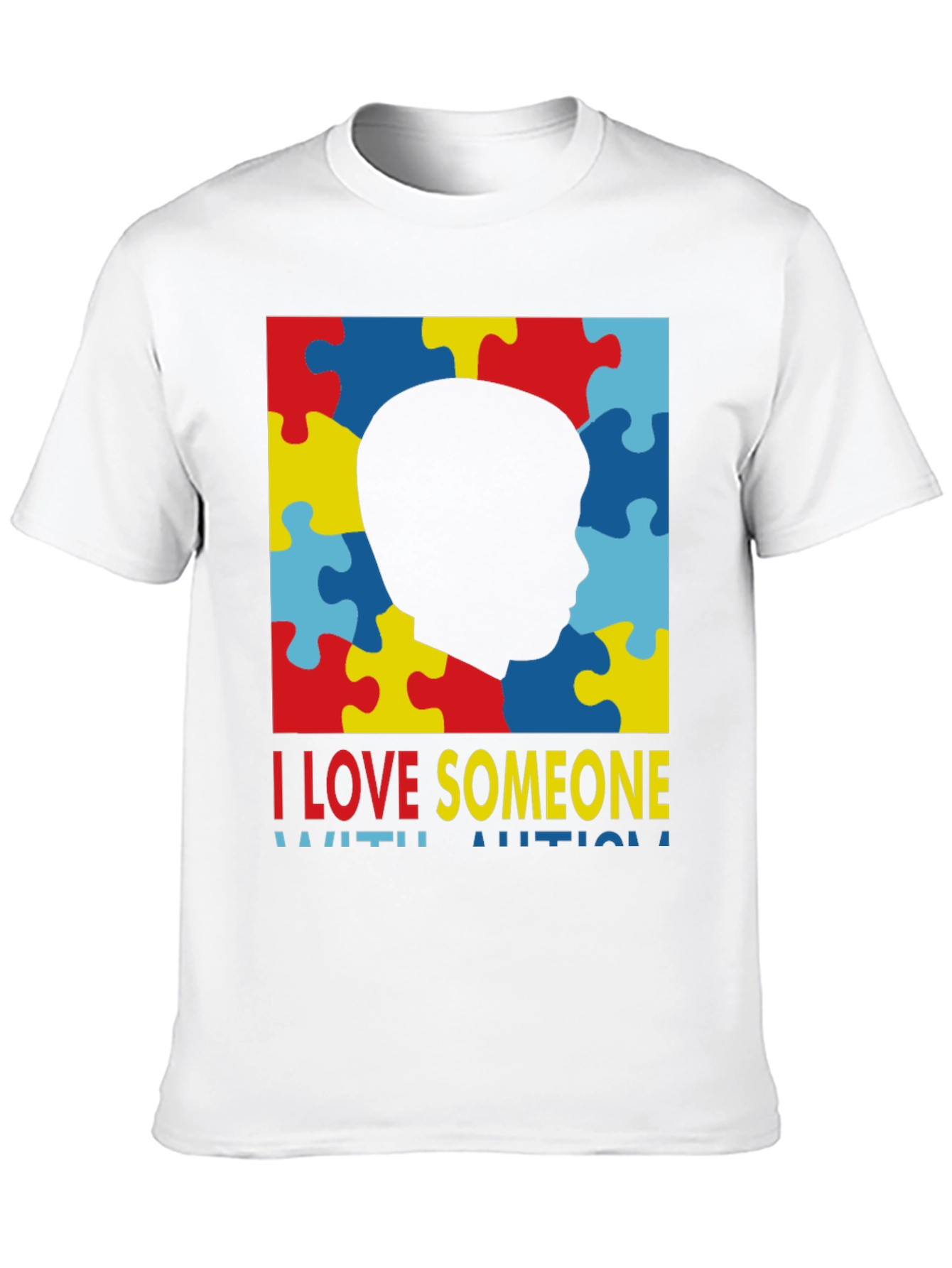 Autism Awareness T-Shirt - I Love Someone With Autism