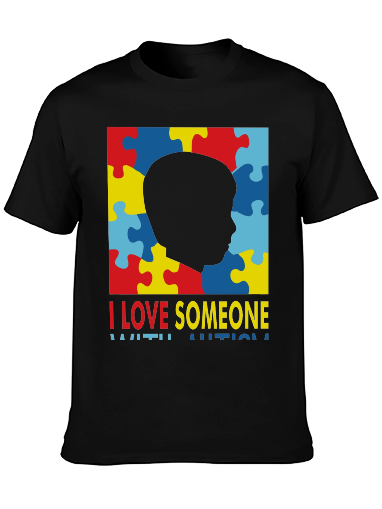 Autism Awareness T-Shirt - I Love Someone With Autism