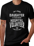 Proud Daughter Hospital Volunteer Graphic Tee