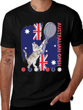 Australian Open Cat Tennis T-Shirt