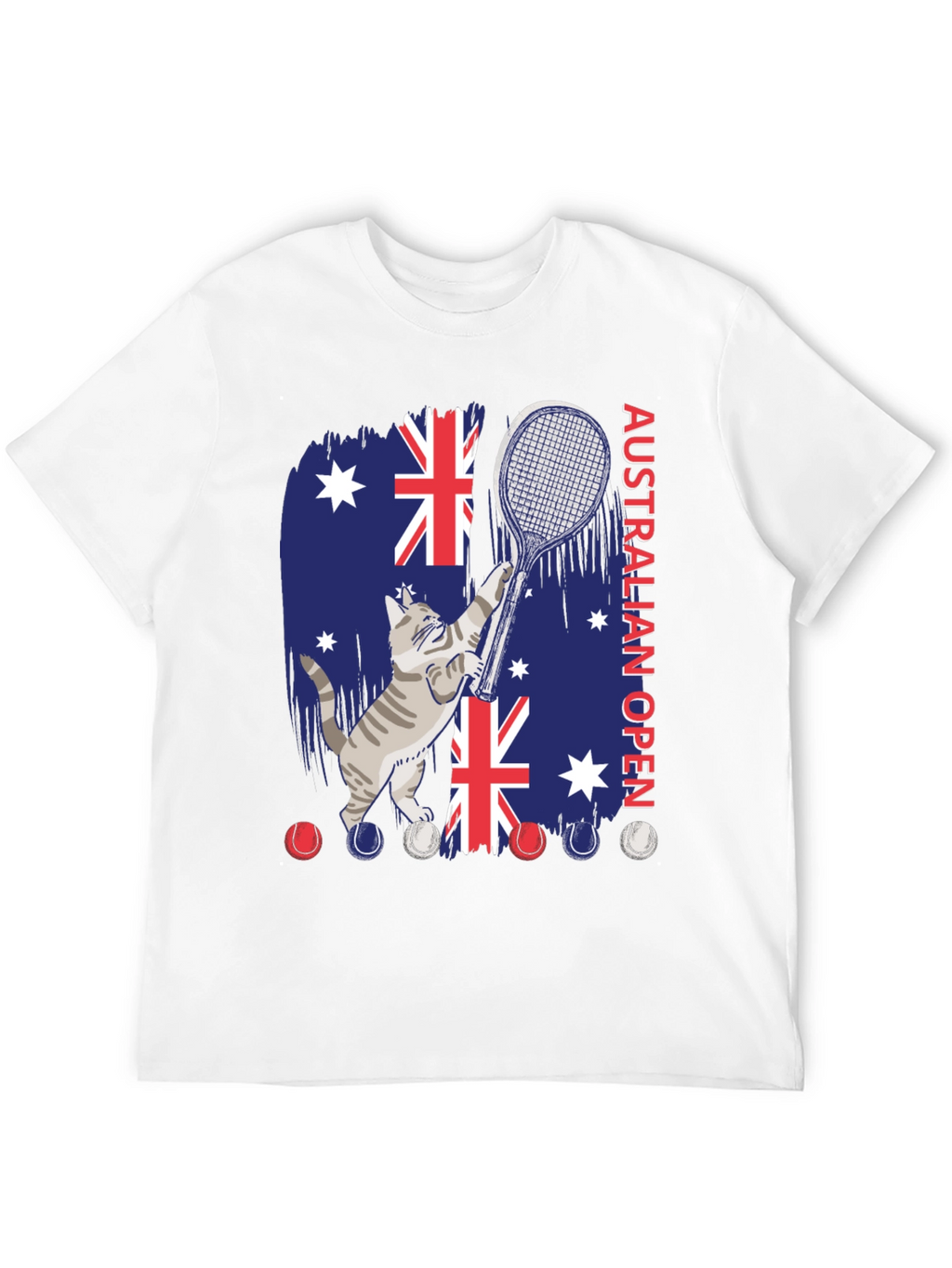 Australian Open Cat Tennis T-Shirt