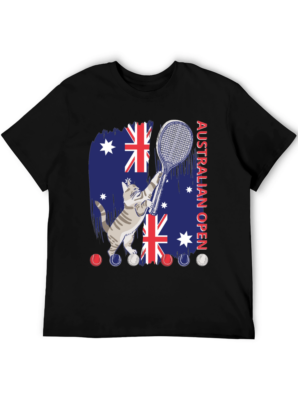 Australian Open Cat Tennis T-Shirt