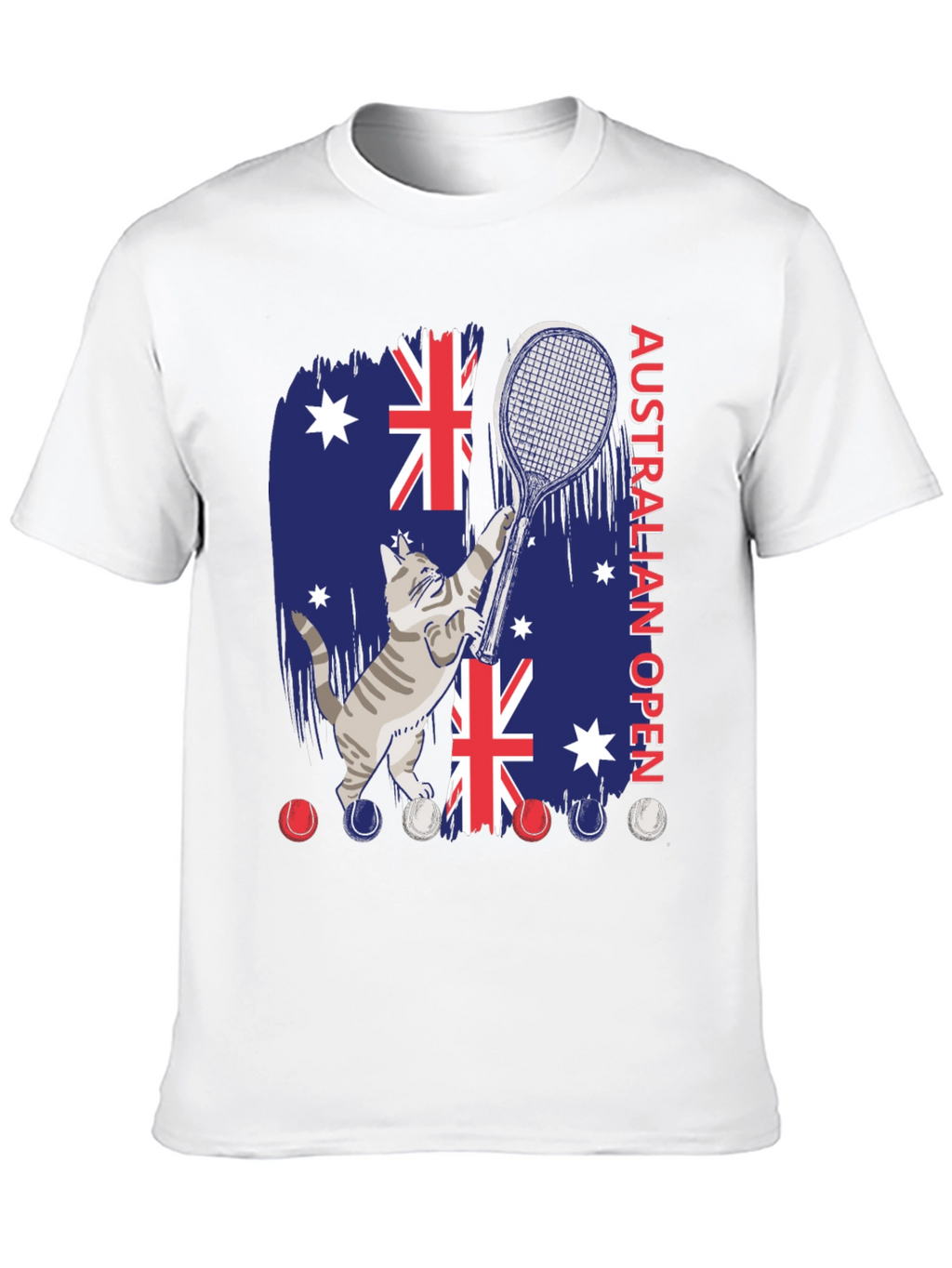 Australian Open Cat Tennis T-Shirt