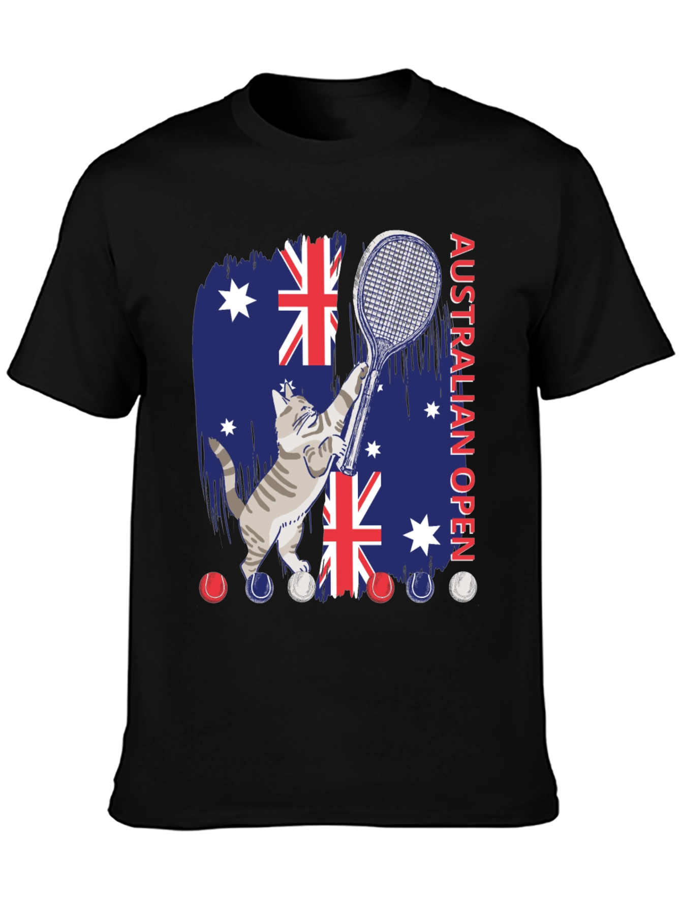 Australian Open Cat Tennis T-Shirt