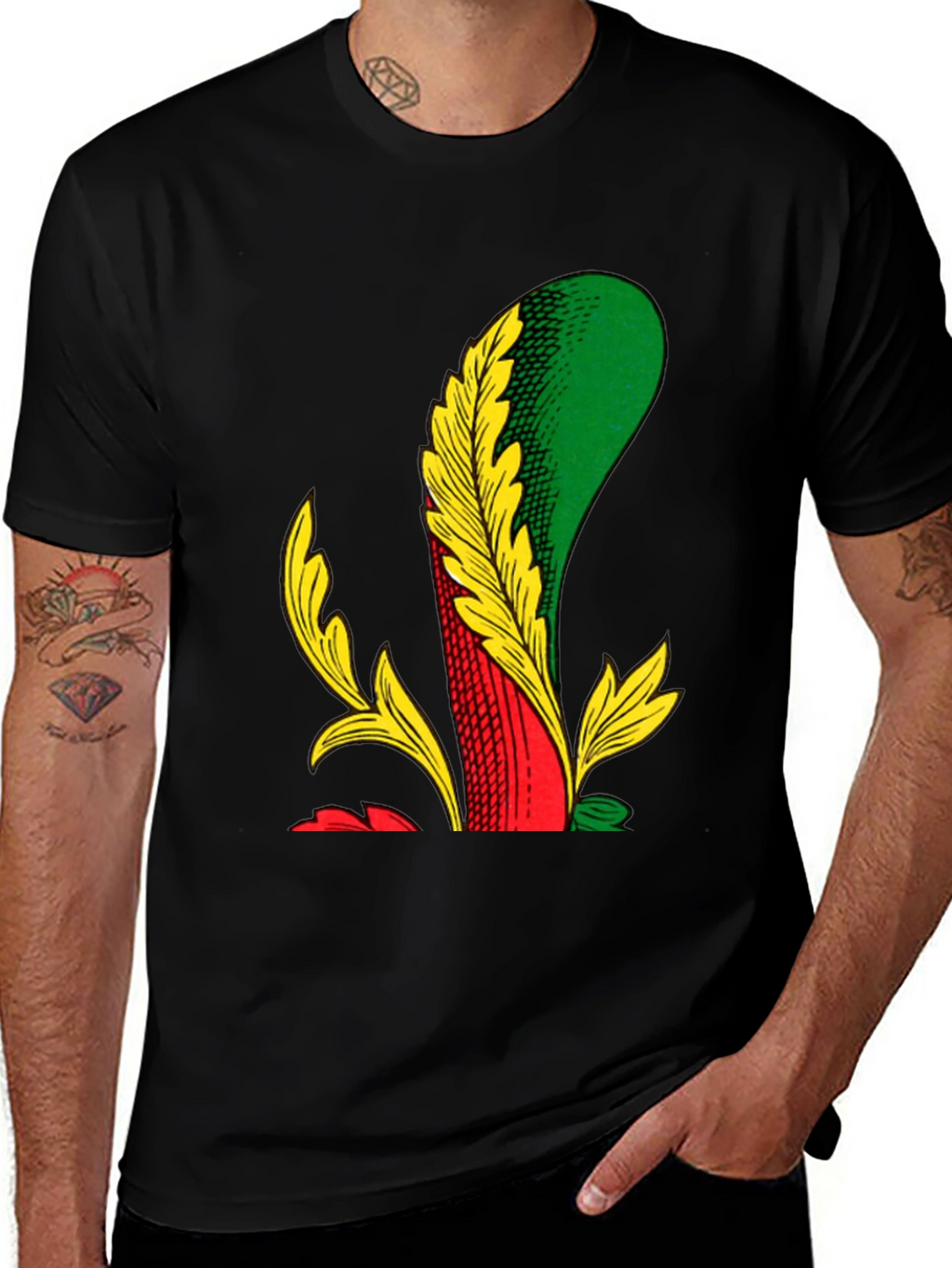 Unique Playing Card Suit Graphic Tee