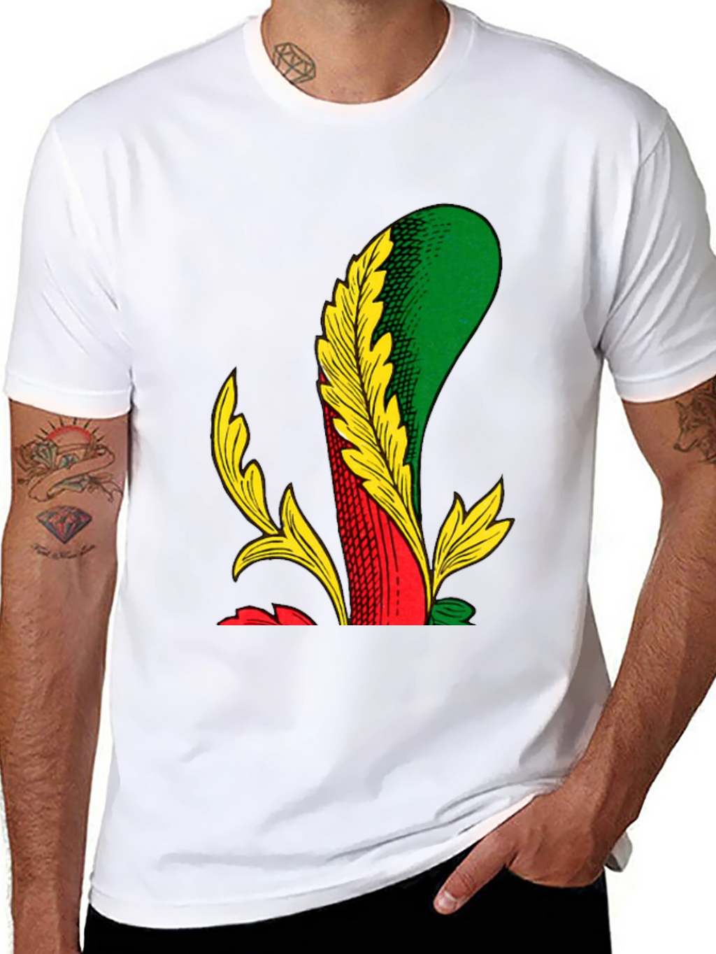 Unique Playing Card Suit Graphic Tee