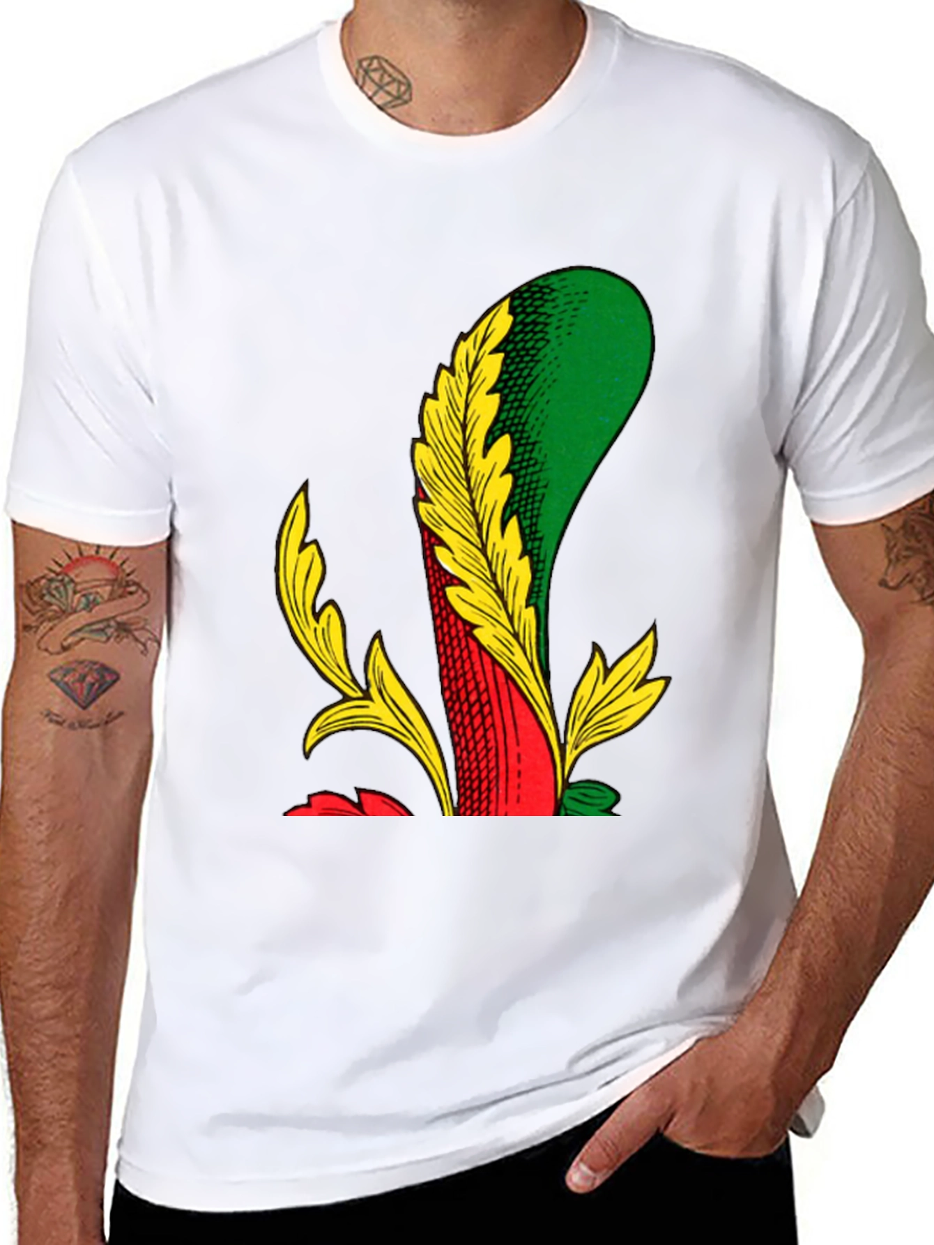 Unique Playing Card Suit Graphic Tee