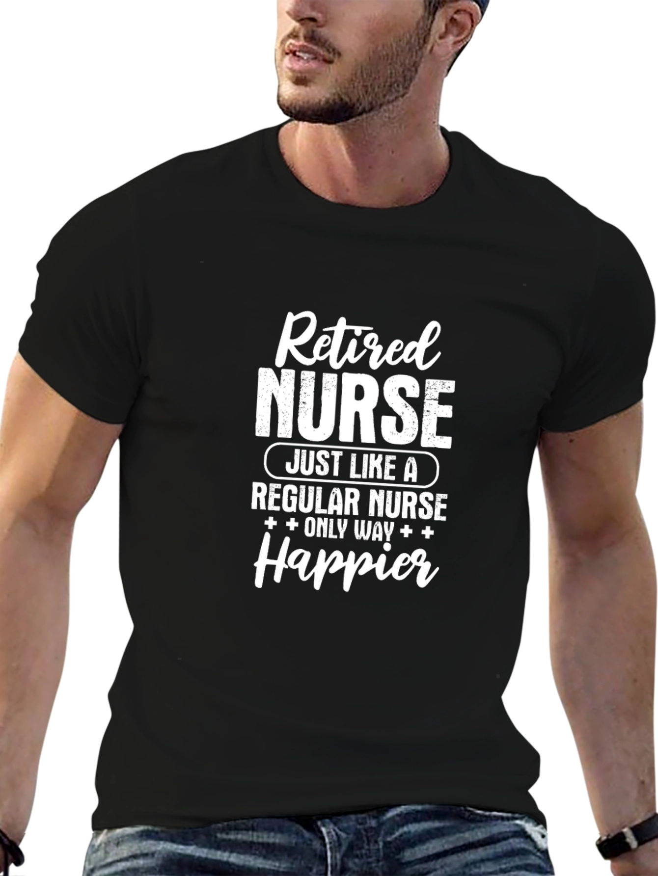 Retired Nurse T-Shirt - Happier Edition