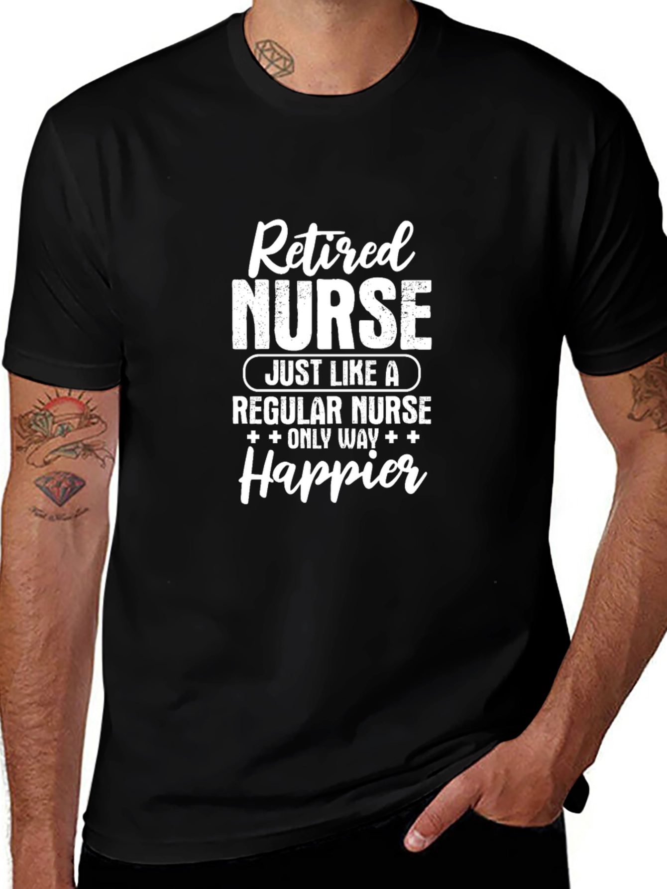 Retired Nurse T-Shirt - Happier Edition