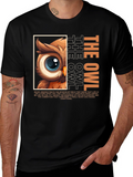 Owl Wisdom Graphic Tee - Intelligent Bird Design