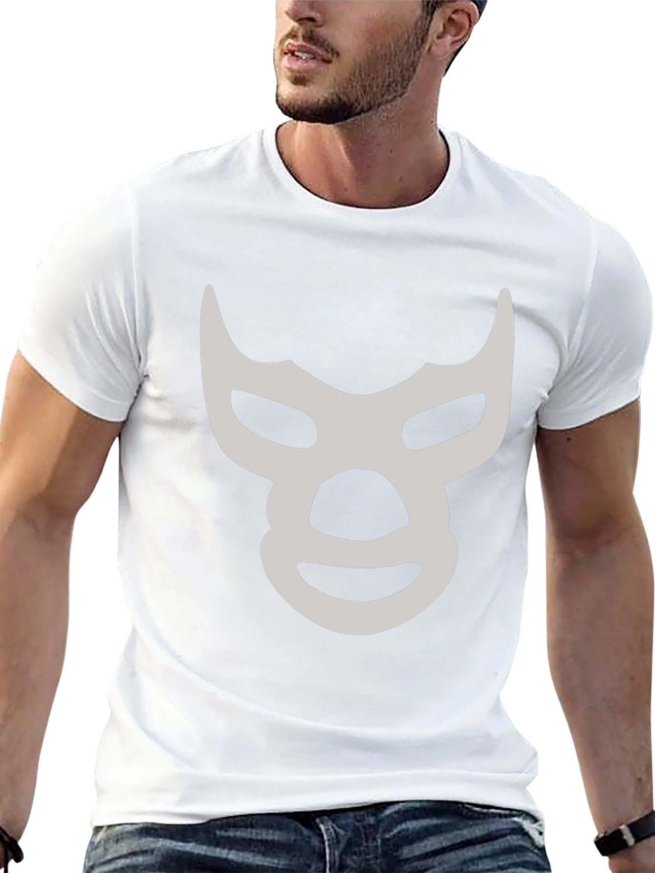 Lucha Libre Mask Graphic T-Shirt - Black