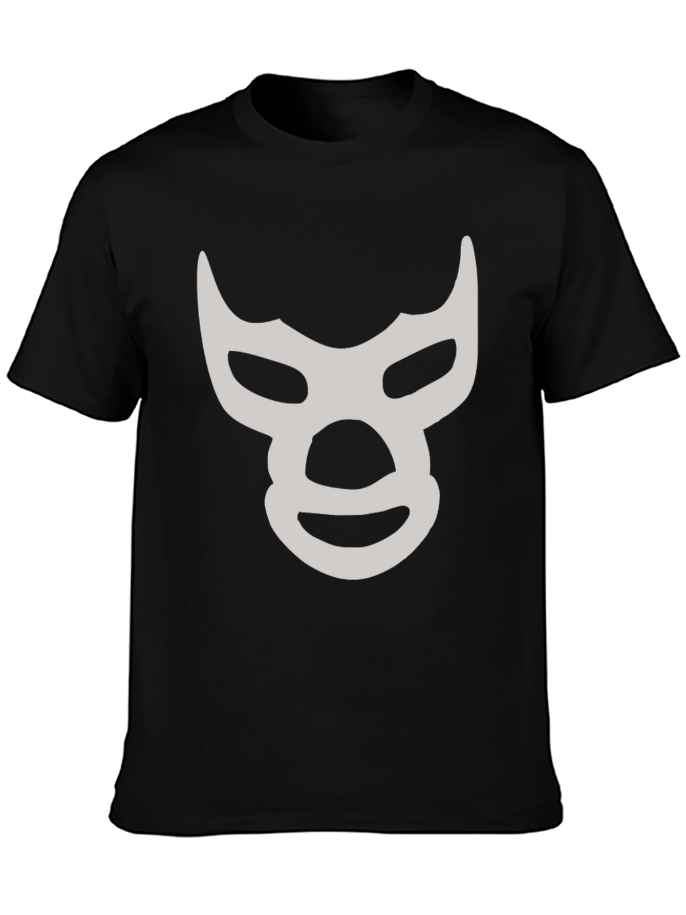 Lucha Libre Mask Graphic T-Shirt - Black