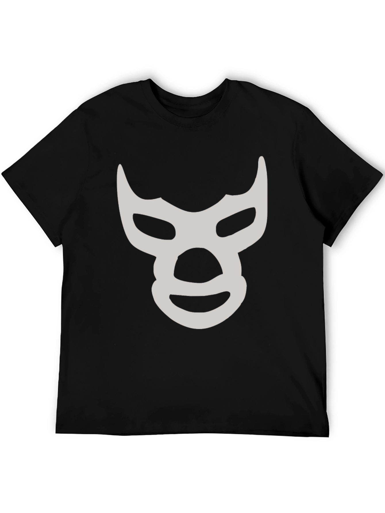 Lucha Libre Mask Graphic T-Shirt - Black