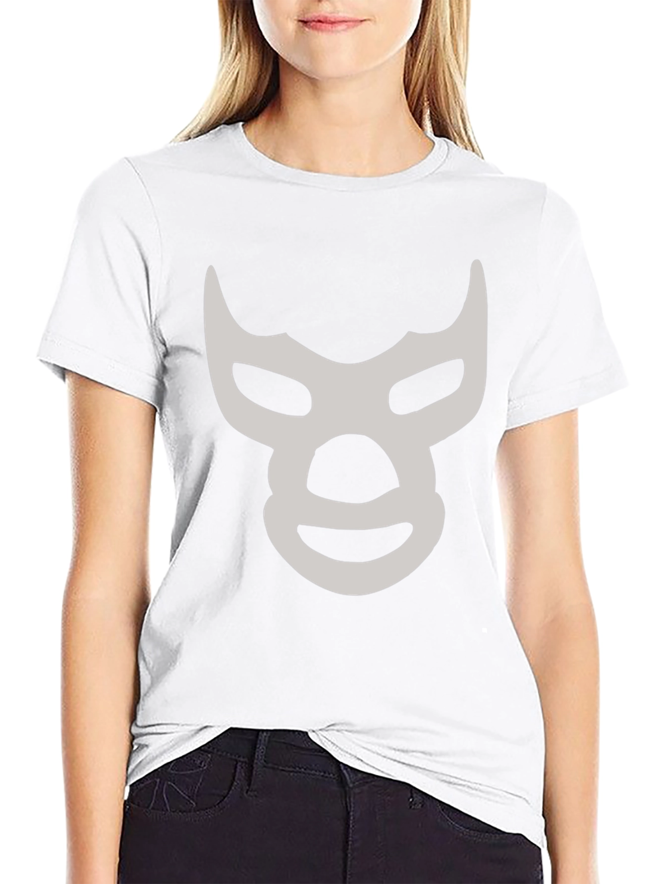 Lucha Libre Mask Graphic T-Shirt - Black
