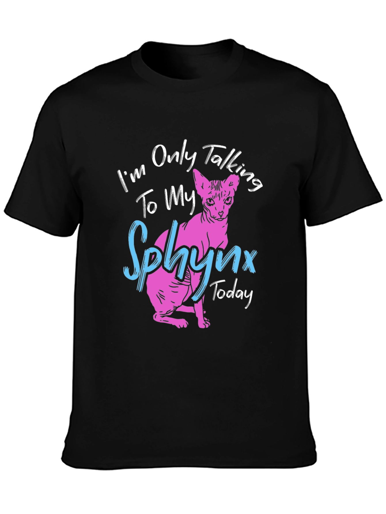 Sphynx Cat T-Shirt - Im Only Talking to My Sphynx Today