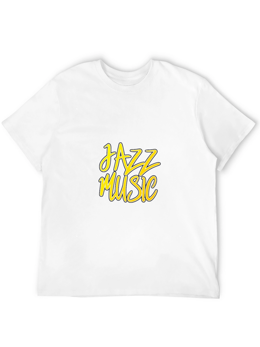 Jazz Music Graphic Tee - Black Cotton T-Shirt