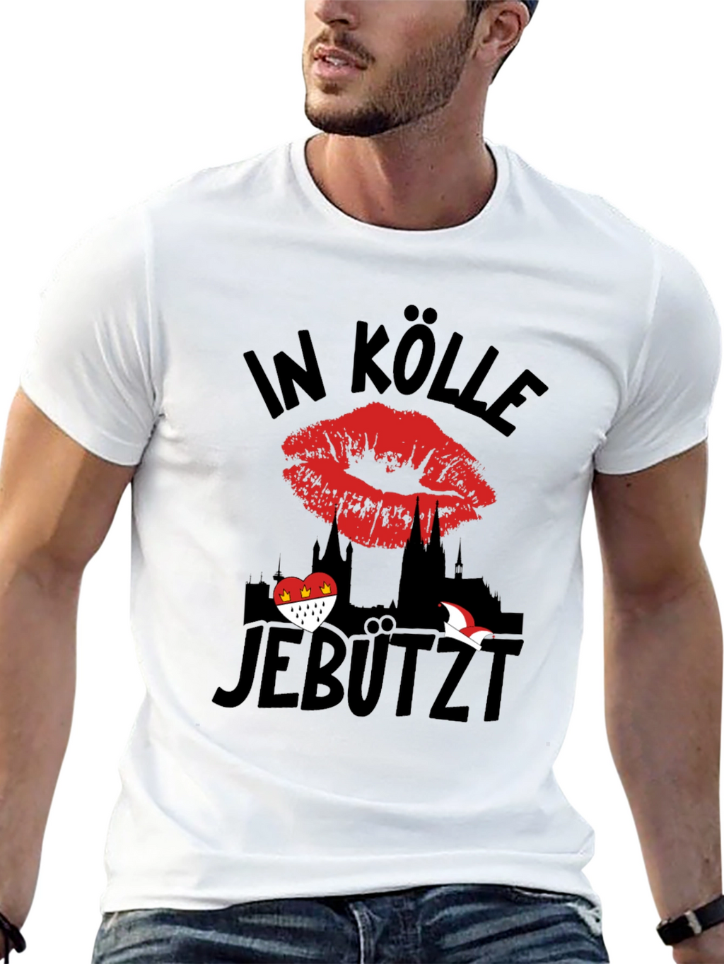 In Kölle Jebützt Mens T-Shirt Cologne Germany