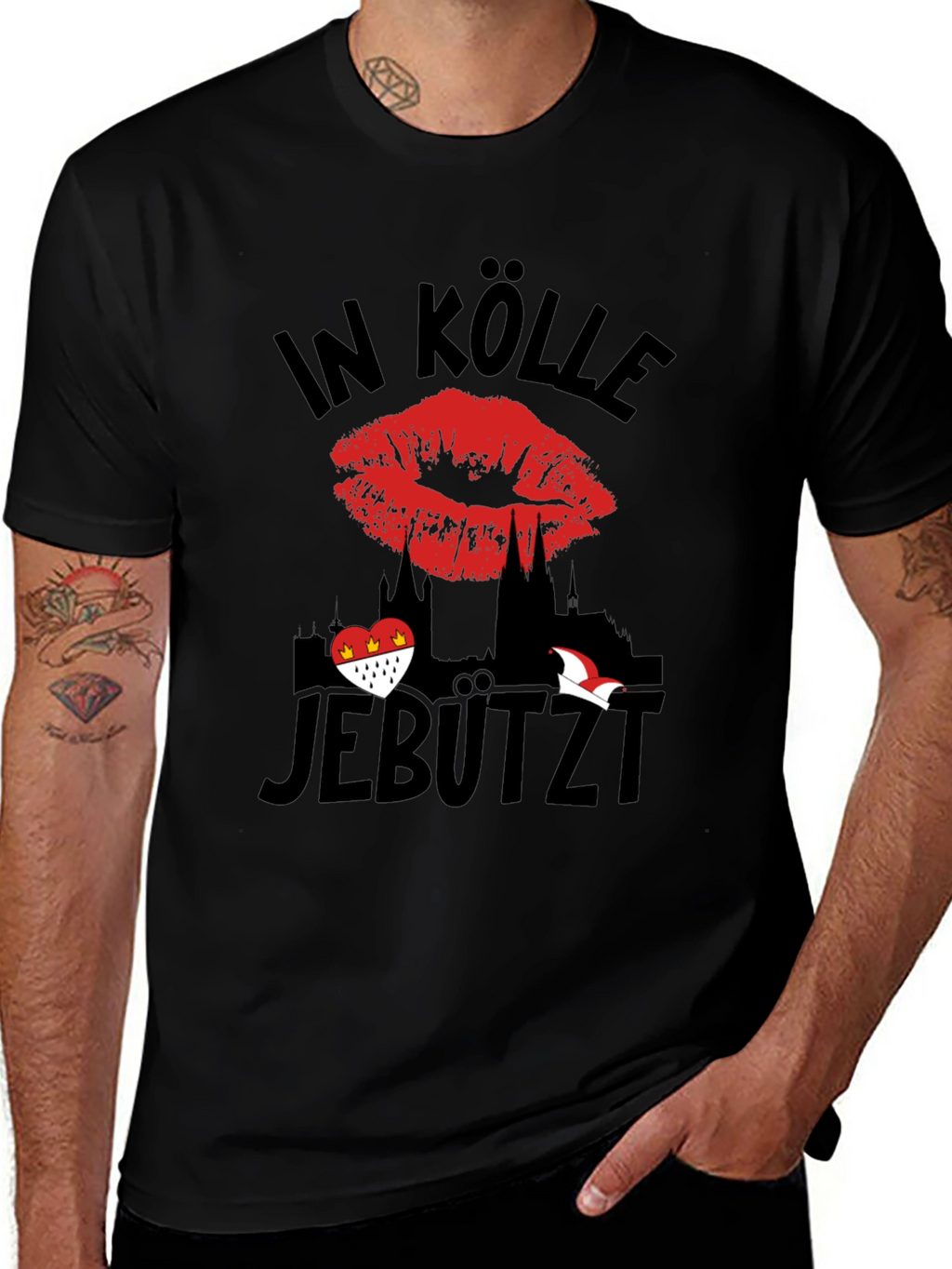 In Kölle Jebützt Mens T-Shirt Cologne Germany