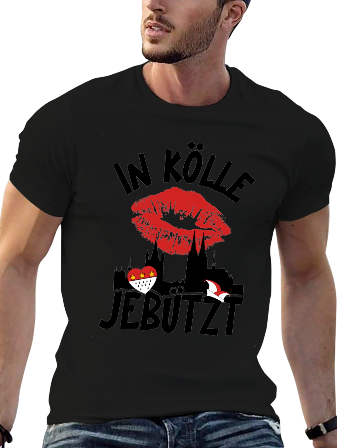 In Kölle Jebützt Mens T-Shirt Cologne Germany