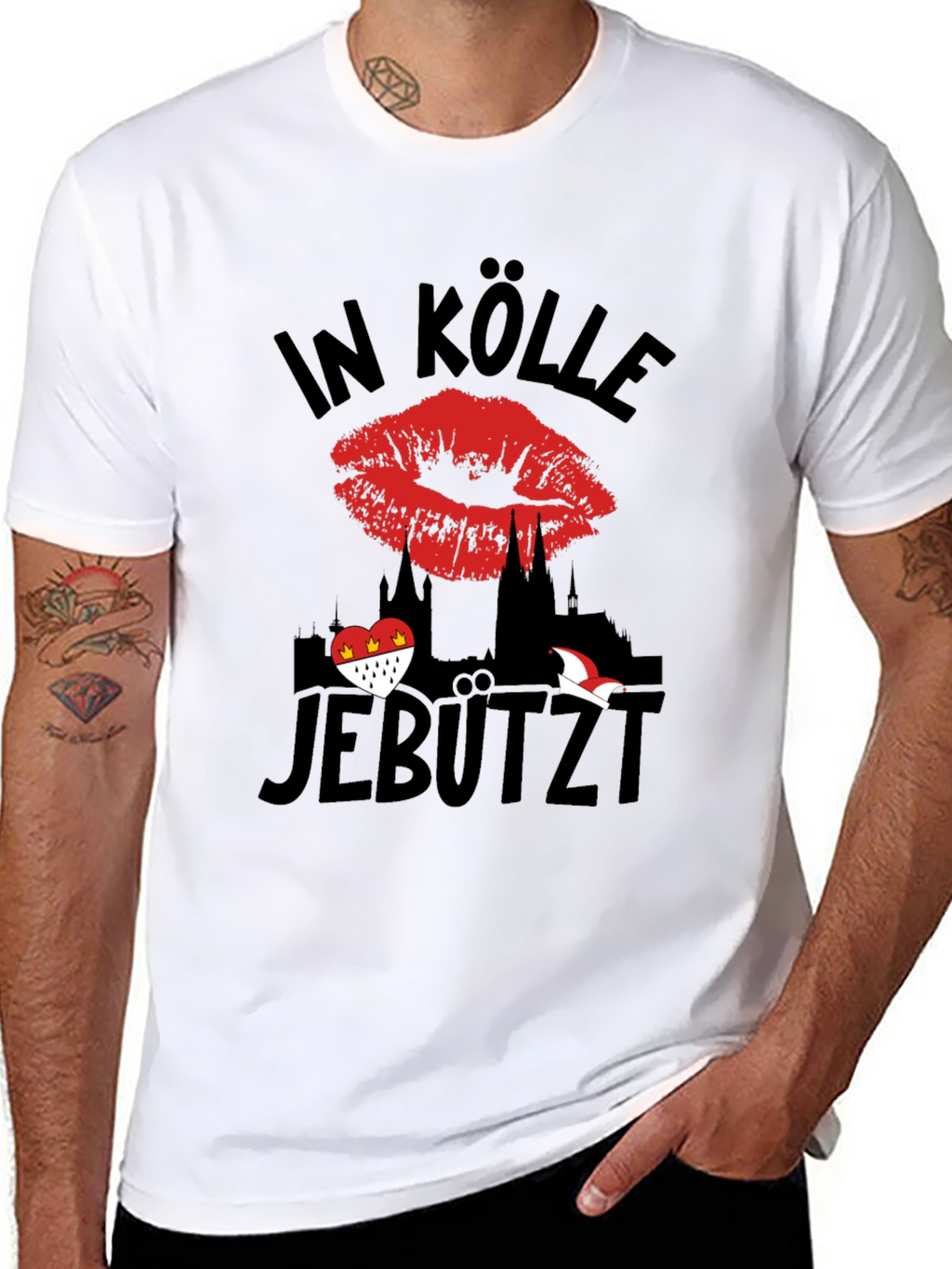 In Kölle Jebützt Mens T-Shirt Cologne Germany