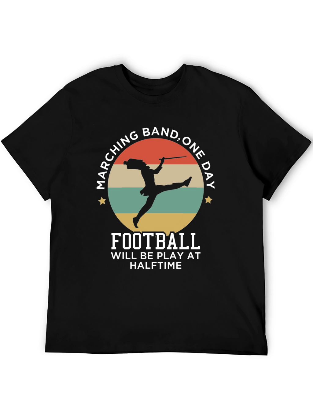 Marching Band One Day Football T-Shirt