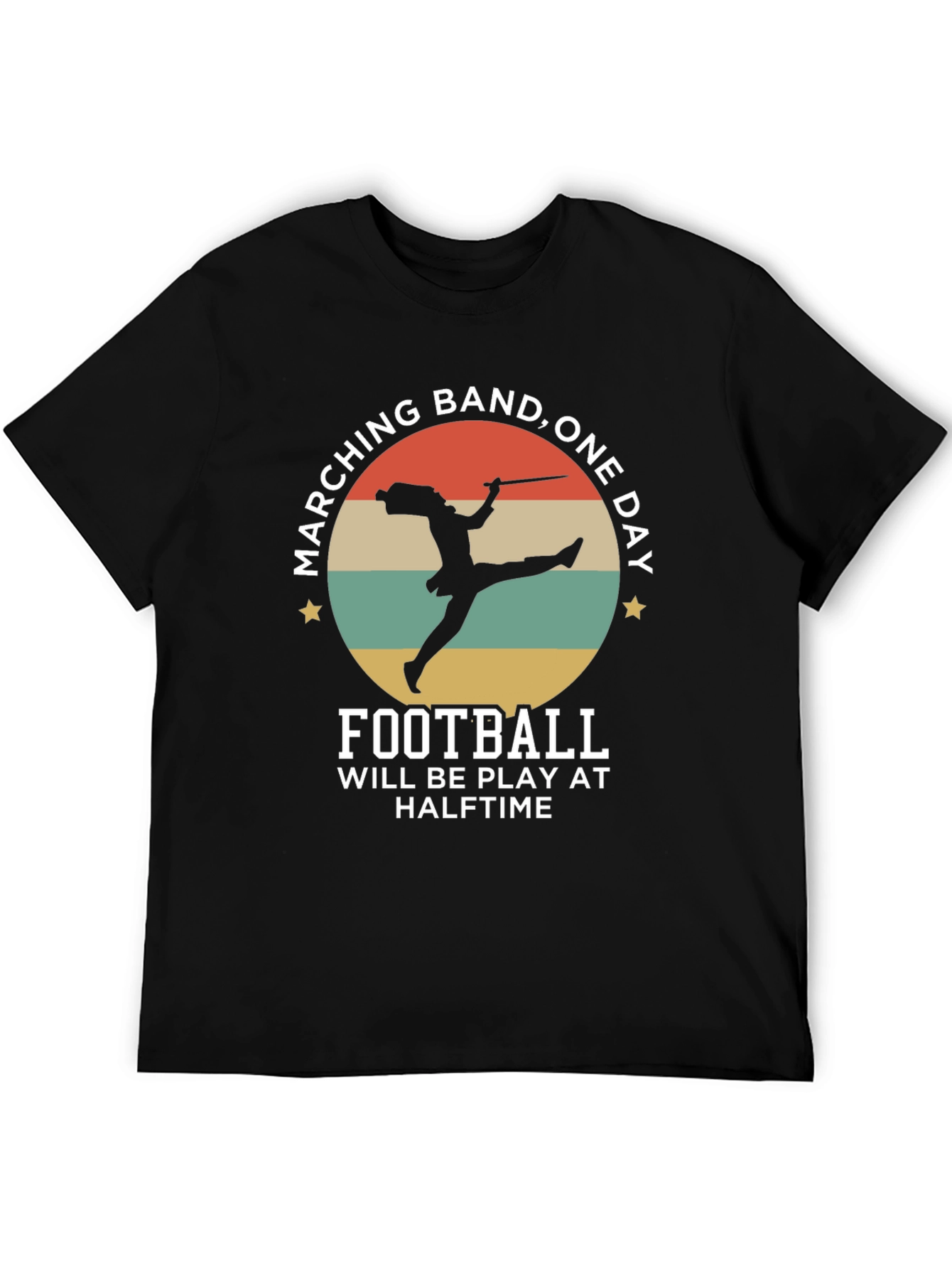 Marching Band One Day Football T-Shirt
