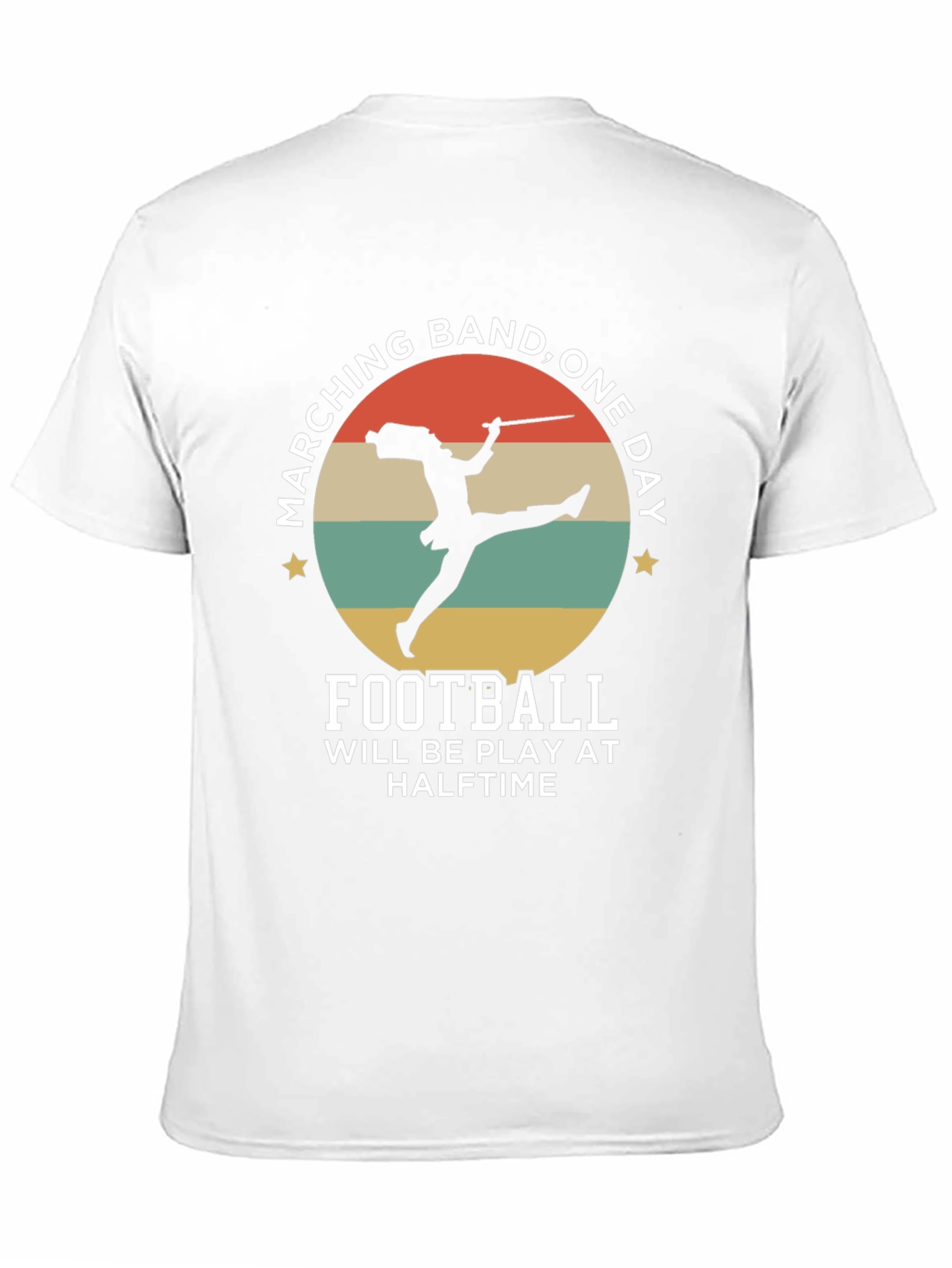 Marching Band One Day Football T-Shirt