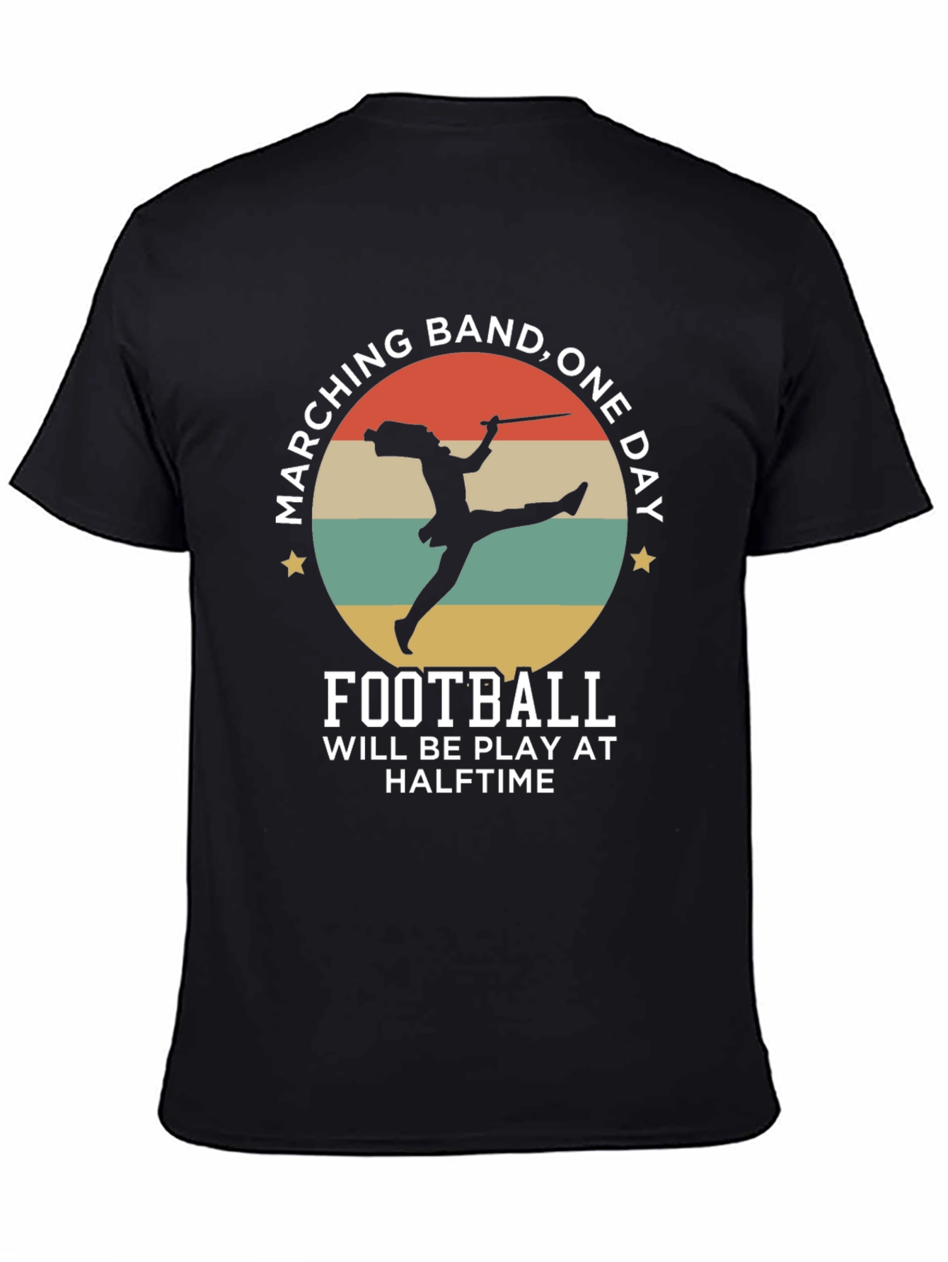 Marching Band One Day Football T-Shirt