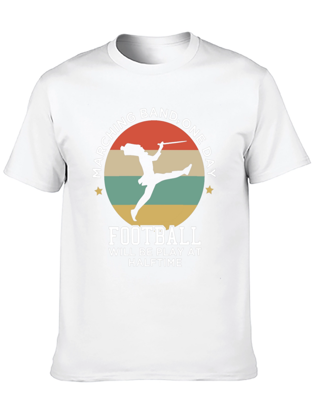 Marching Band One Day Football T-Shirt