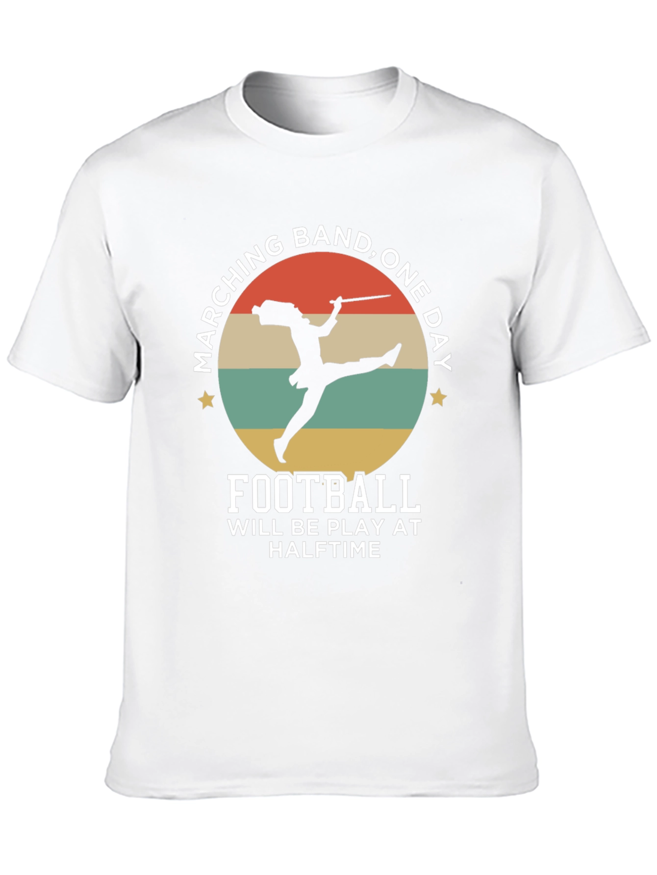 Marching Band One Day Football T-Shirt