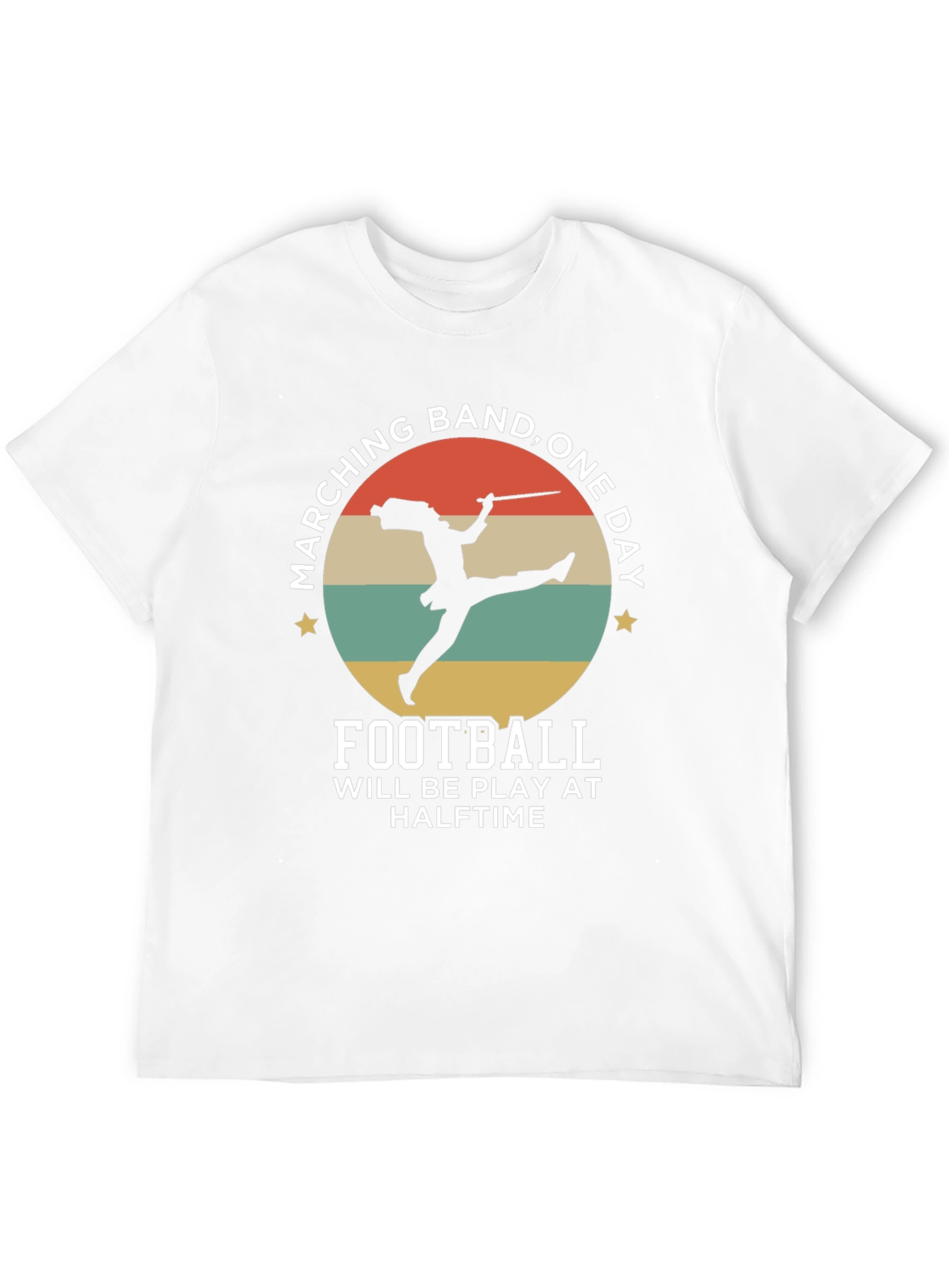 Marching Band One Day Football T-Shirt