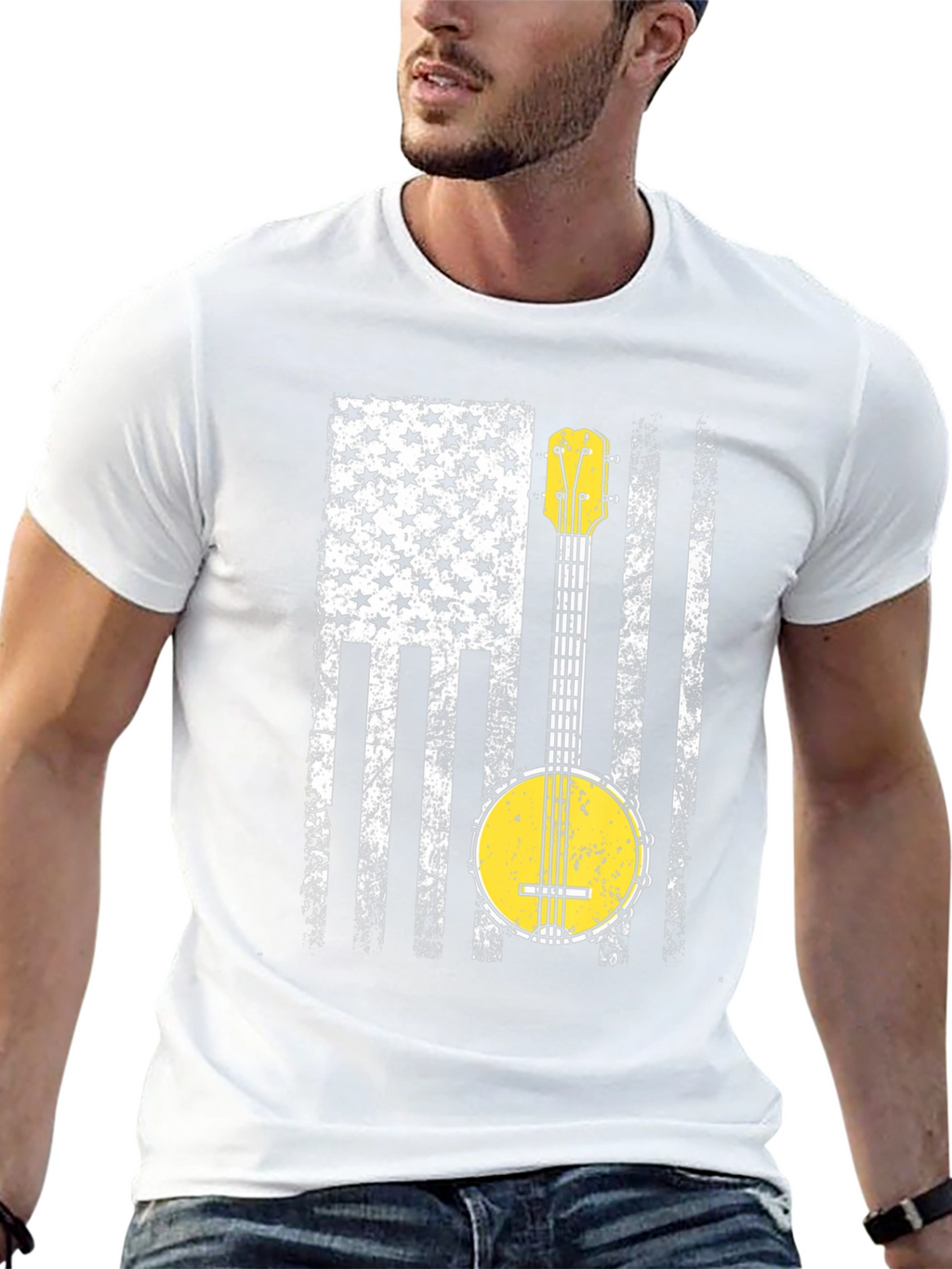Banjo USA Flag T-Shirt