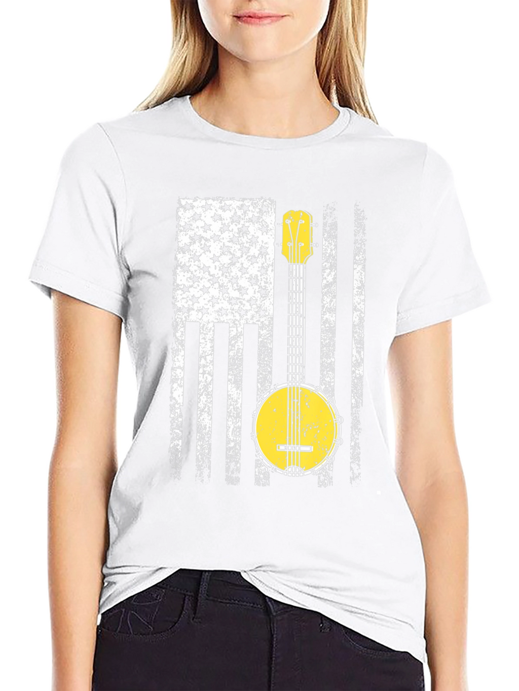 Banjo USA Flag T-Shirt