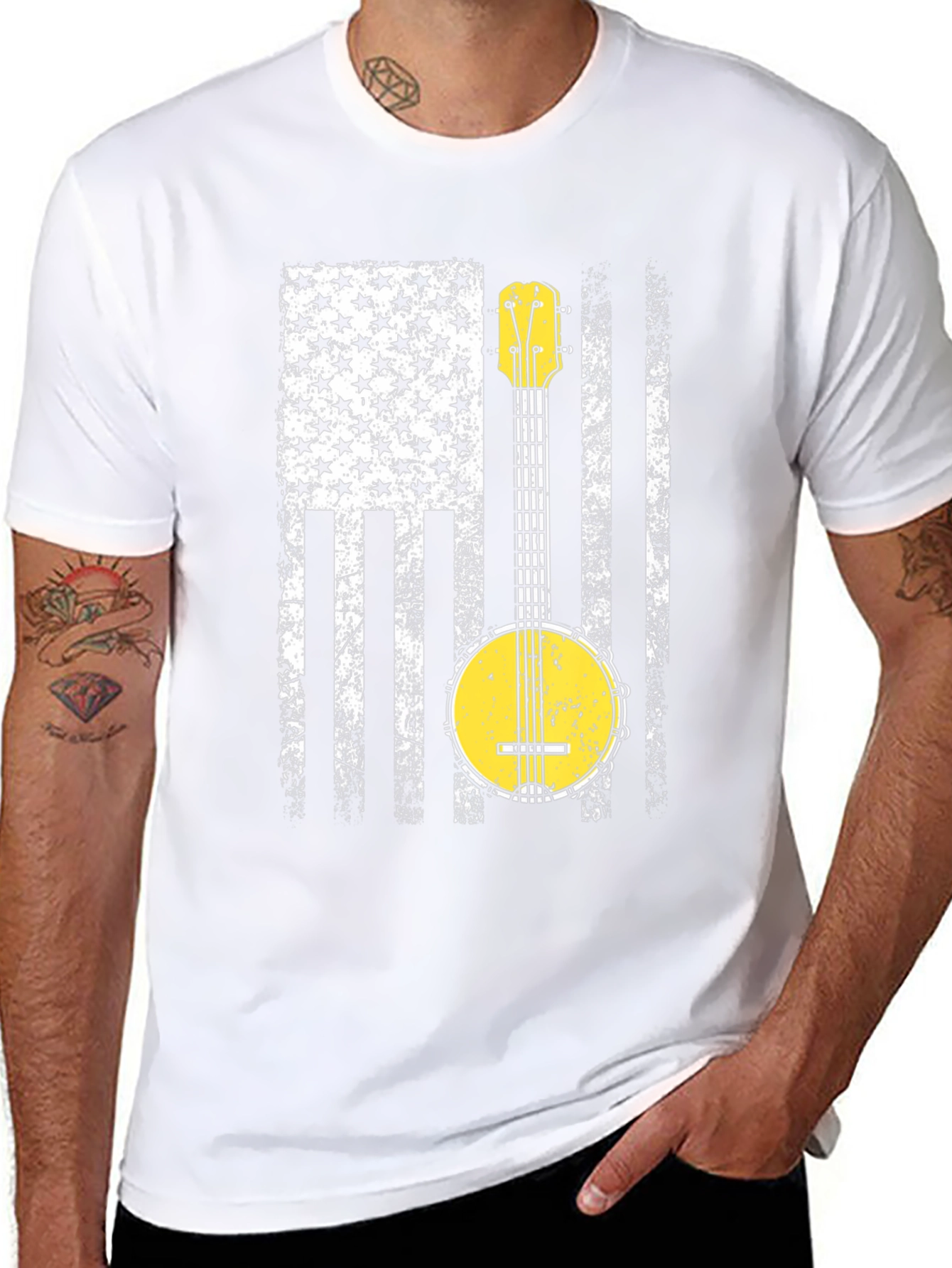 Banjo USA Flag T-Shirt