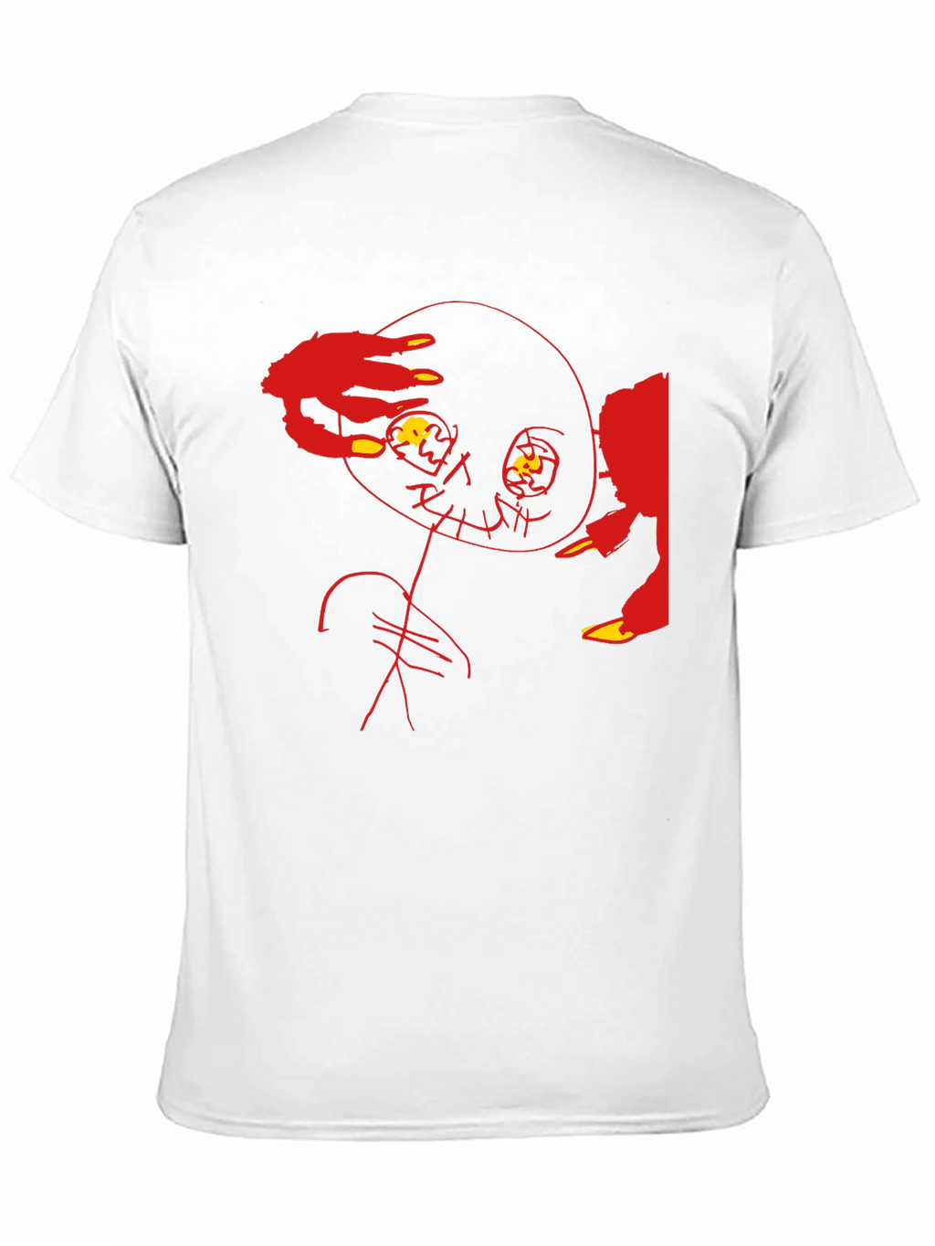 Edgy Graphic Tee - Abstract Horror Design
