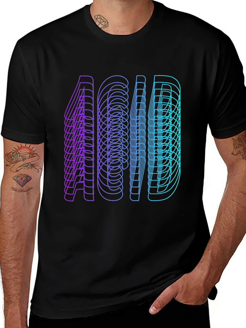 ACID Graphic Tee - Black T-Shirt