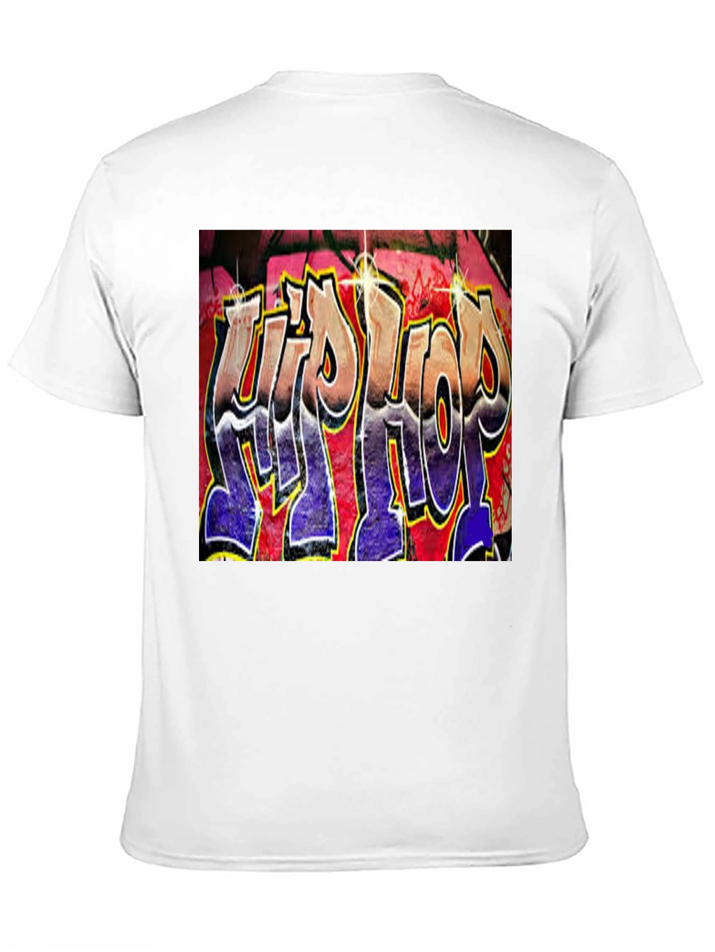 Hip Hop Graffiti Graphic T-Shirt - Trendy Black Tee