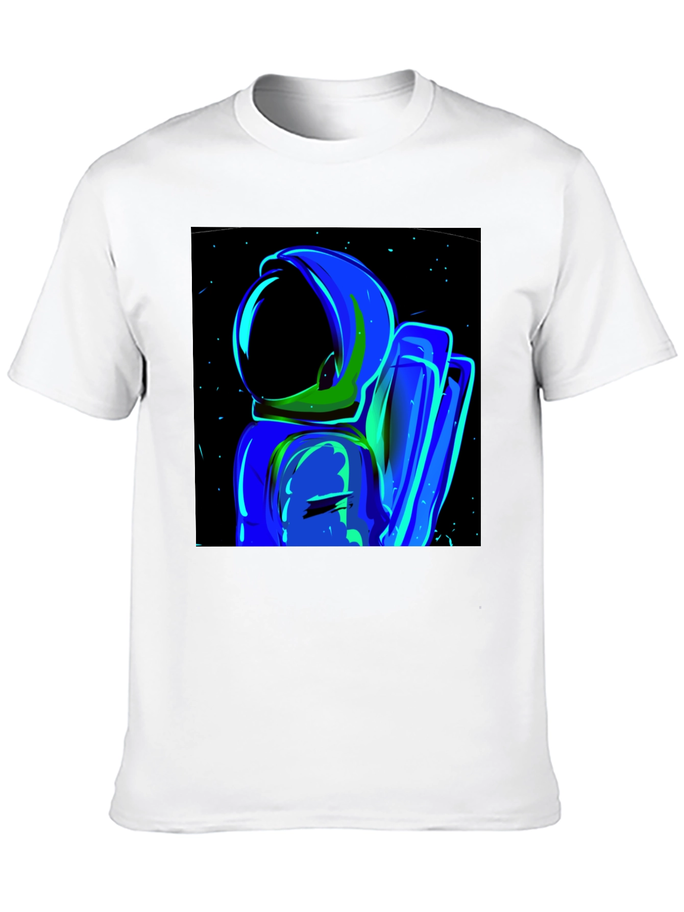 Astronaut Graphic Tee - Stylish Black Cotton T-Shirt