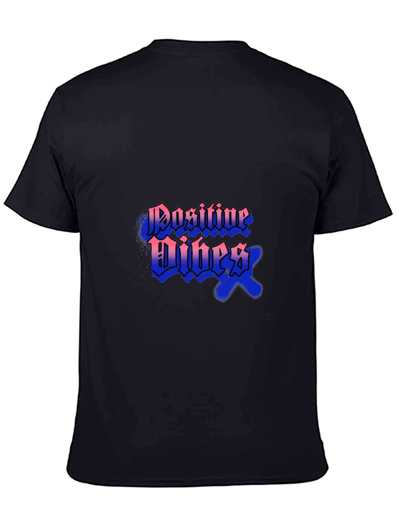 Positive Vibes Black T-Shirt