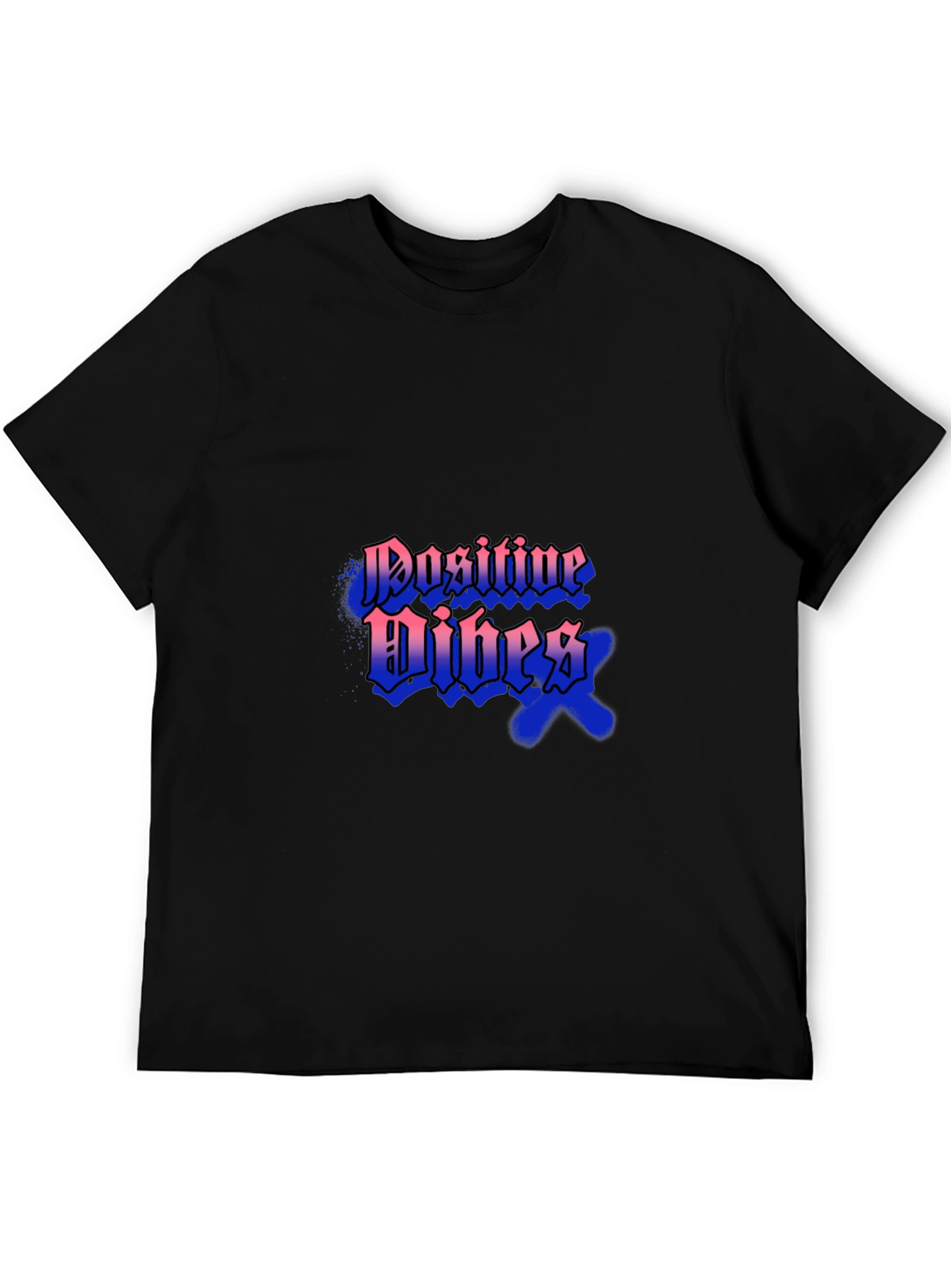 Positive Vibes Black T-Shirt