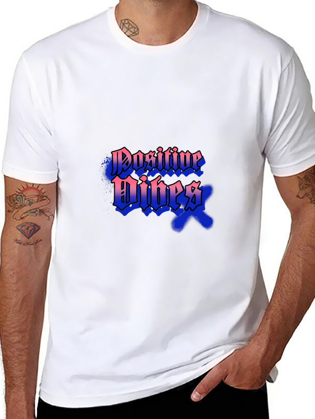 Positive Vibes Black T-Shirt