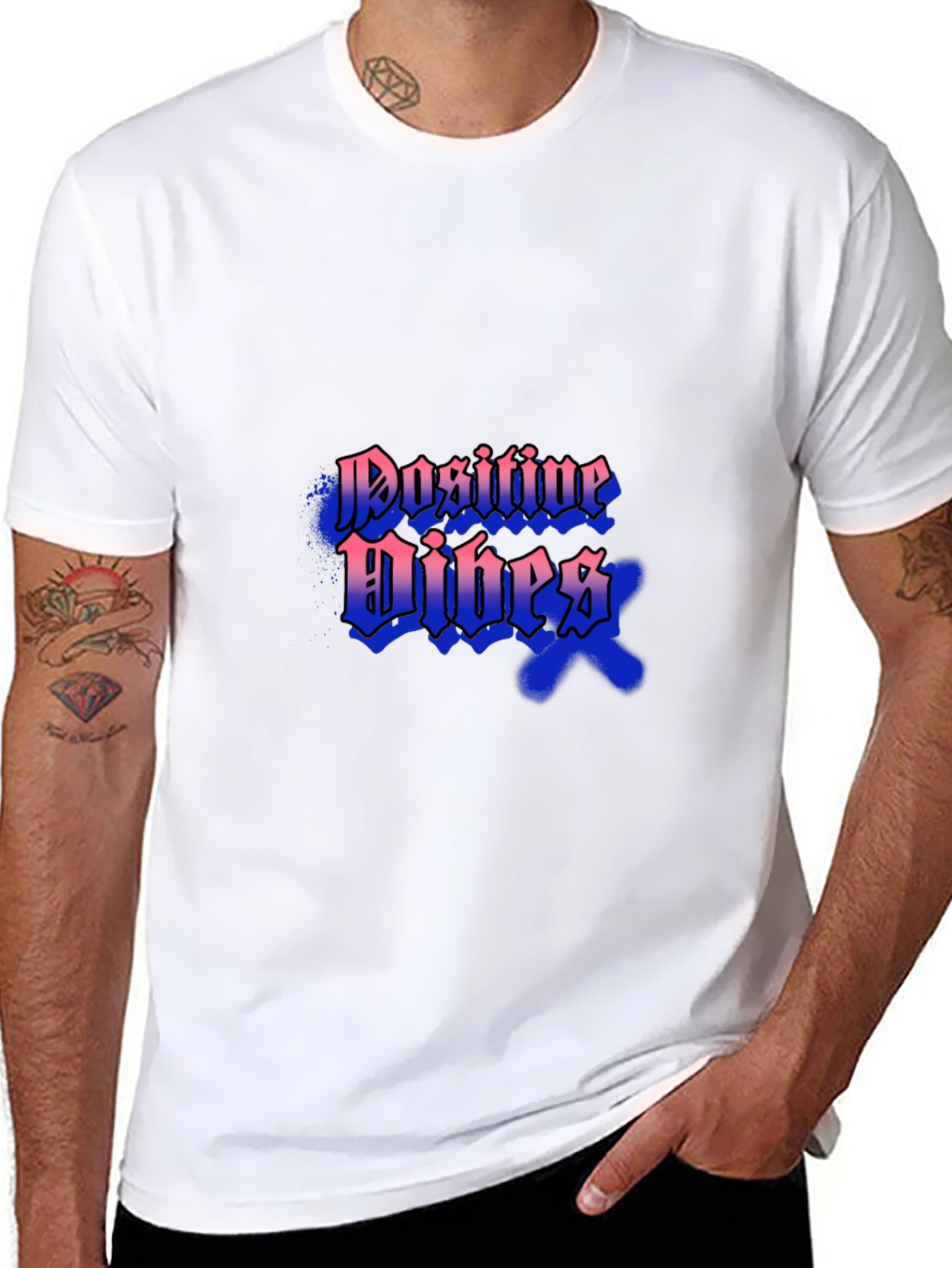 Positive Vibes Black T-Shirt